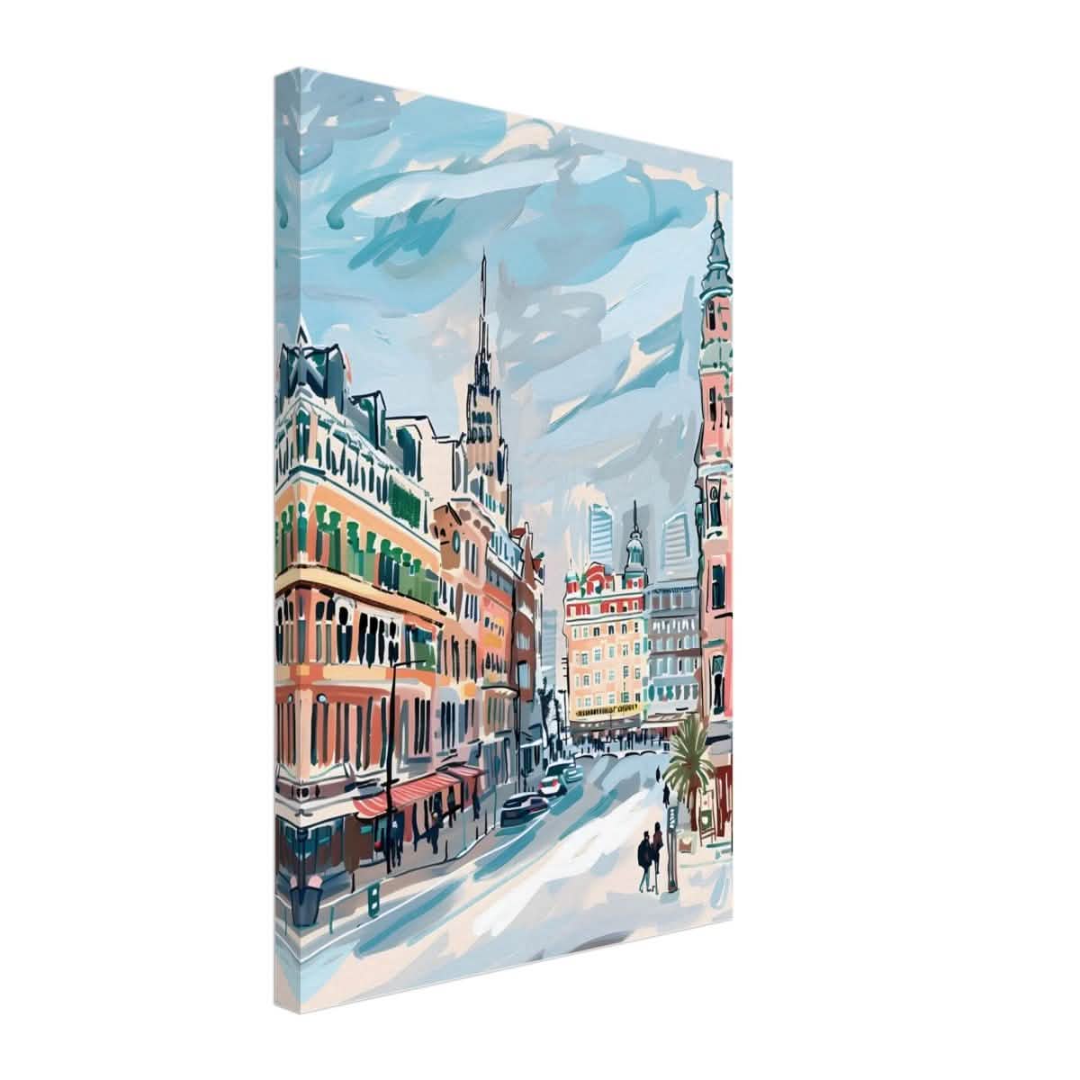 Da Vinci Travel Collection wall art print | Oslo Norway - Canvas - 40x60 cm / 16x24″ - Thick