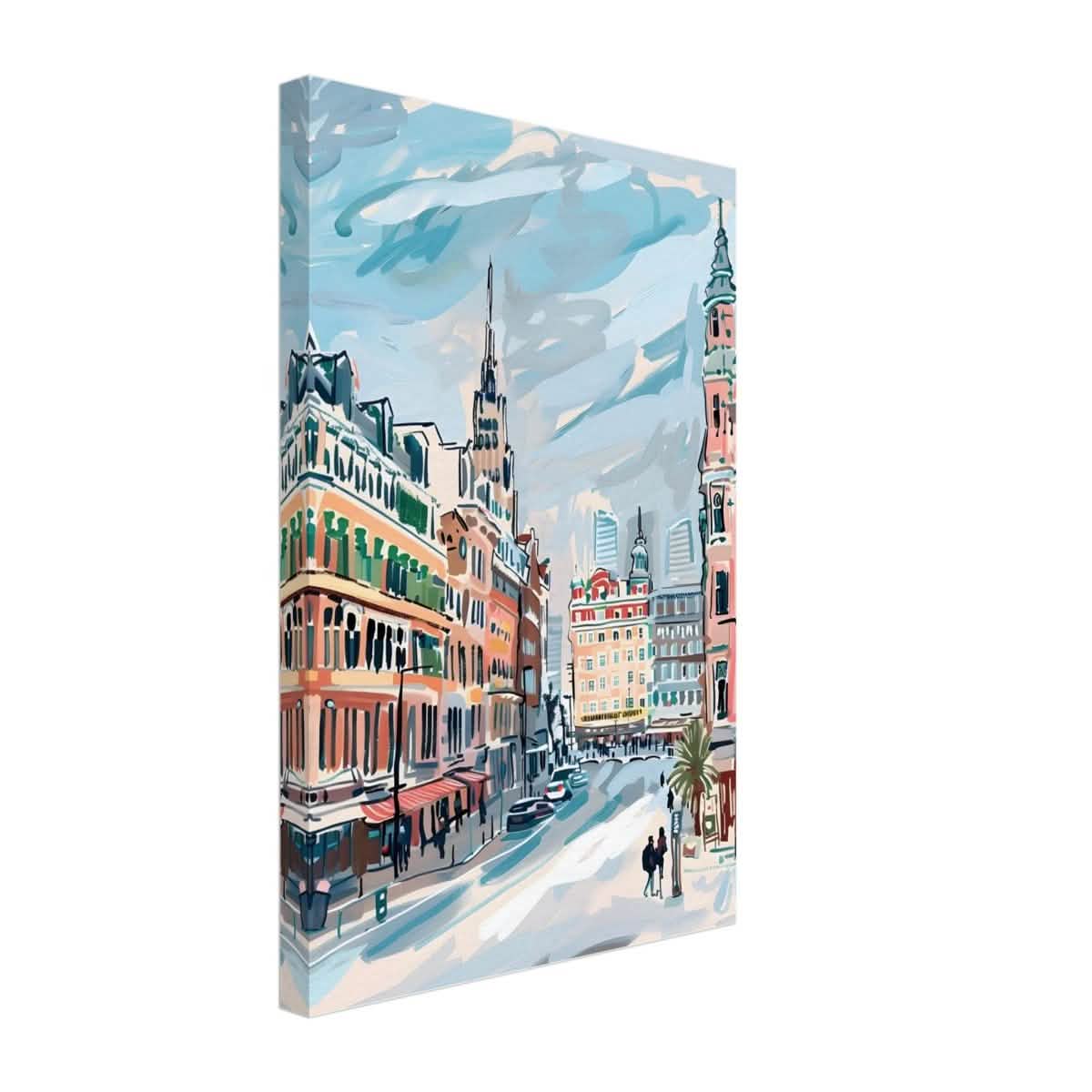 Da Vinci Travel Collection wall art print | Oslo Norway - Canvas - 30x45 cm / 12x18″ - Slim