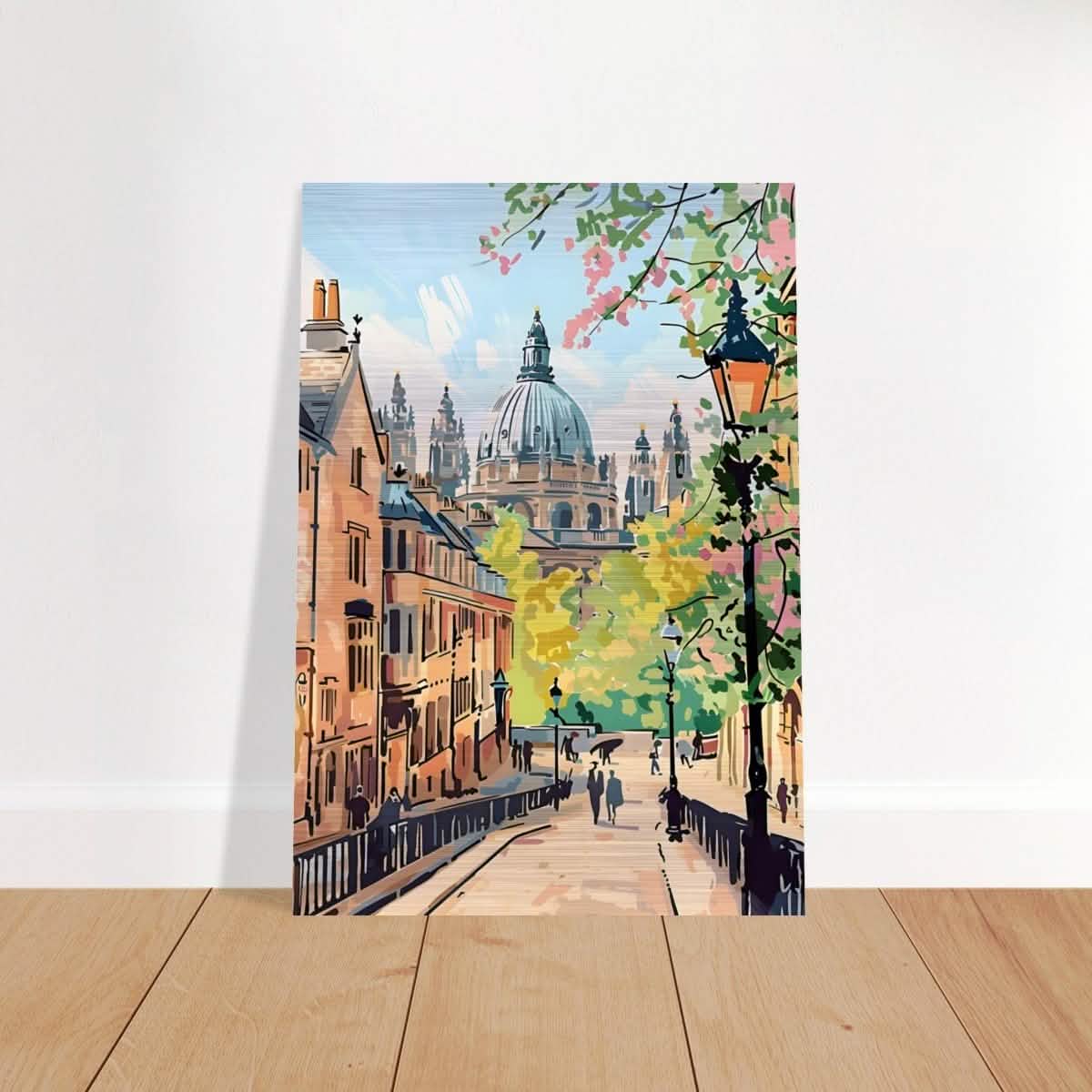 Da Vinci Travel Collection wall art print | Oxford UK - Brushed Aluminum Print - 70x100 cm / 28x40″ -