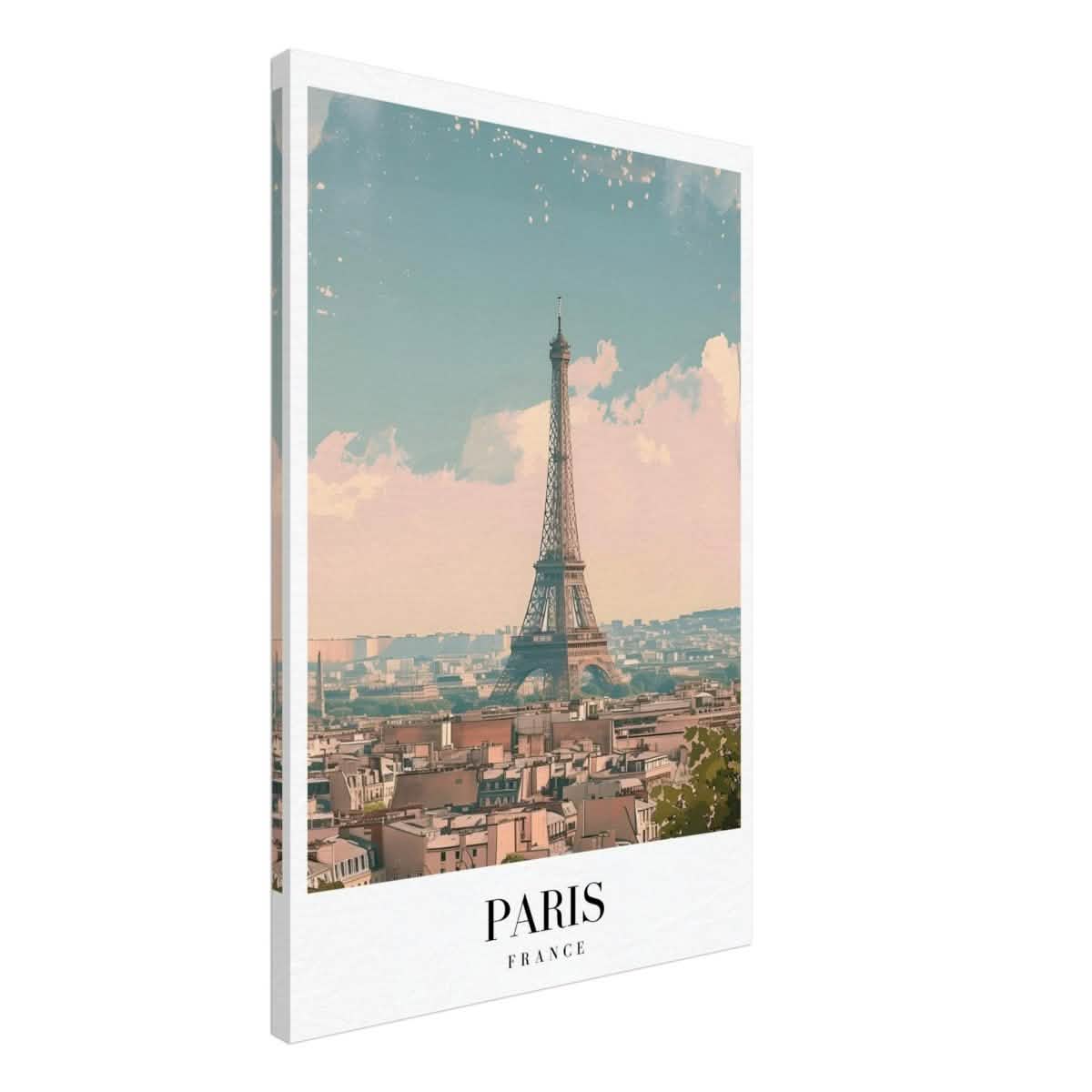 Da Vinci Travel Collection wall art print | Paris France - Canvas - 50x75 cm / 20x30″ - Slim