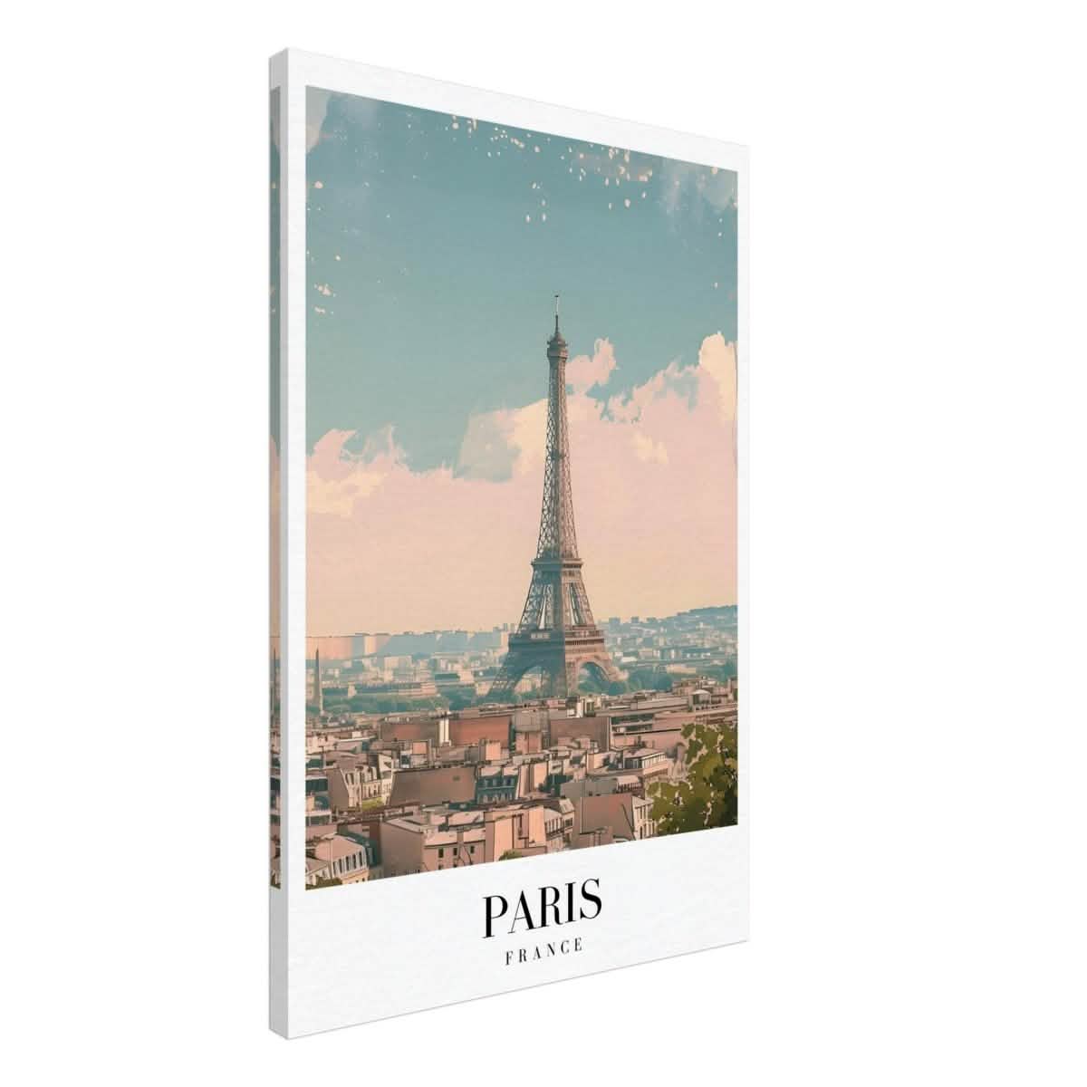 Da Vinci Travel Collection wall art print | Paris France - Canvas - 60x90 cm / 24x36″ - Thick