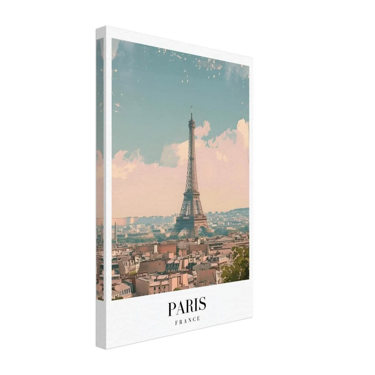 Da Vinci Travel Collection wall art print | Paris France - Canvas - 30x45 cm / 12x18″ - Slim