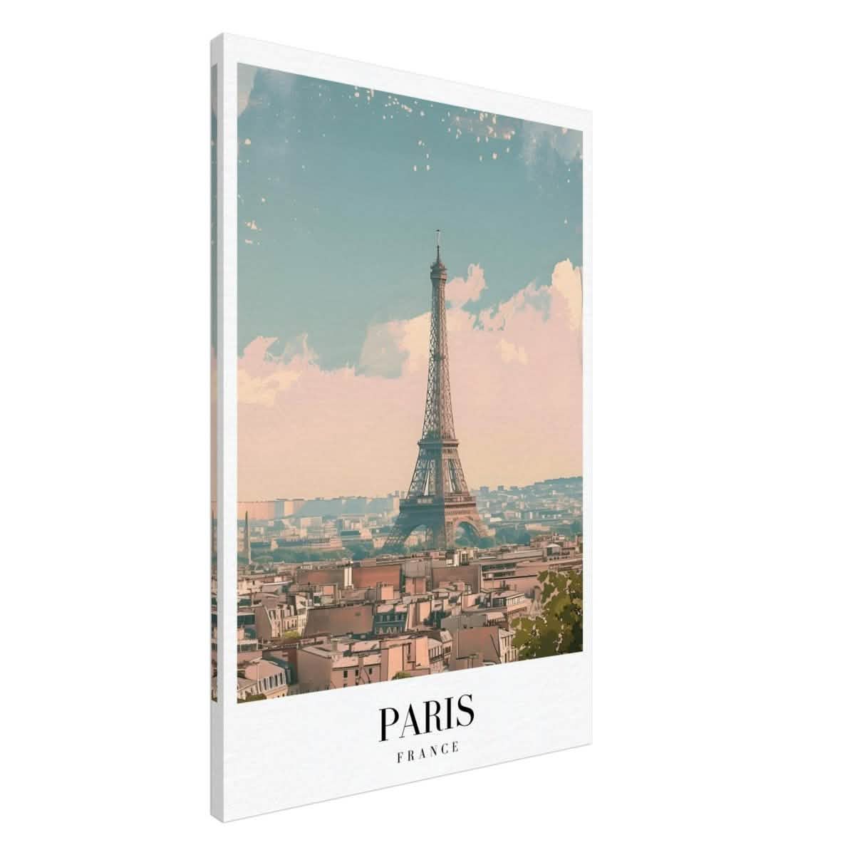 Da Vinci Travel Collection wall art print | Paris France - Canvas - 60x90 cm / 24x36″ - Slim