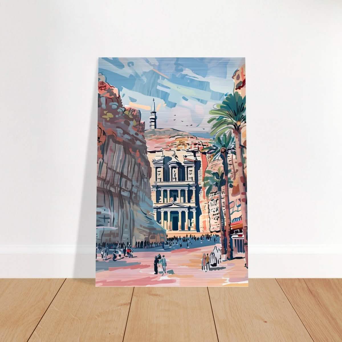 Da Vinci Travel Collection wall art print | Petra Jordan - Brushed Aluminum Print - 40x60 cm / 16x24″ -