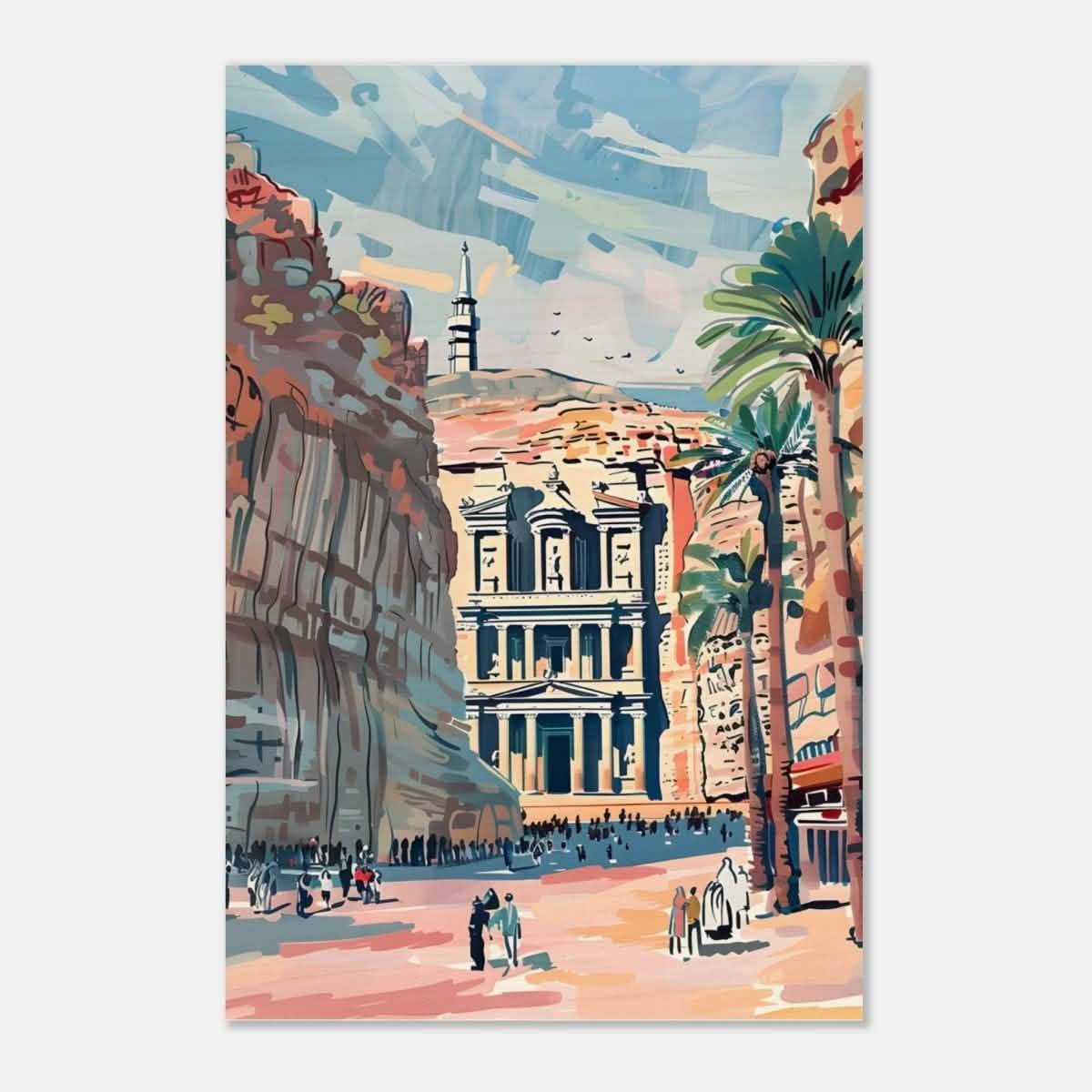 Da Vinci Travel Collection wall art print | Petra Jordan - Wood Prints - 30x45 cm / 12x18″ - 20 mm