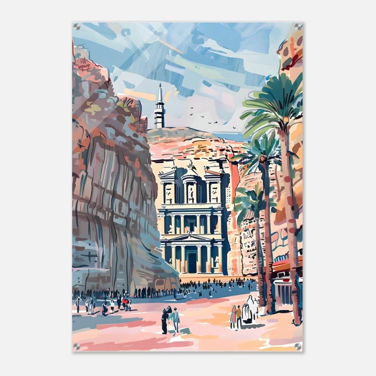 Da Vinci Travel Collection wall art print | Petra Jordan - Acrylic Print - 70x100 cm / 28x40″ -