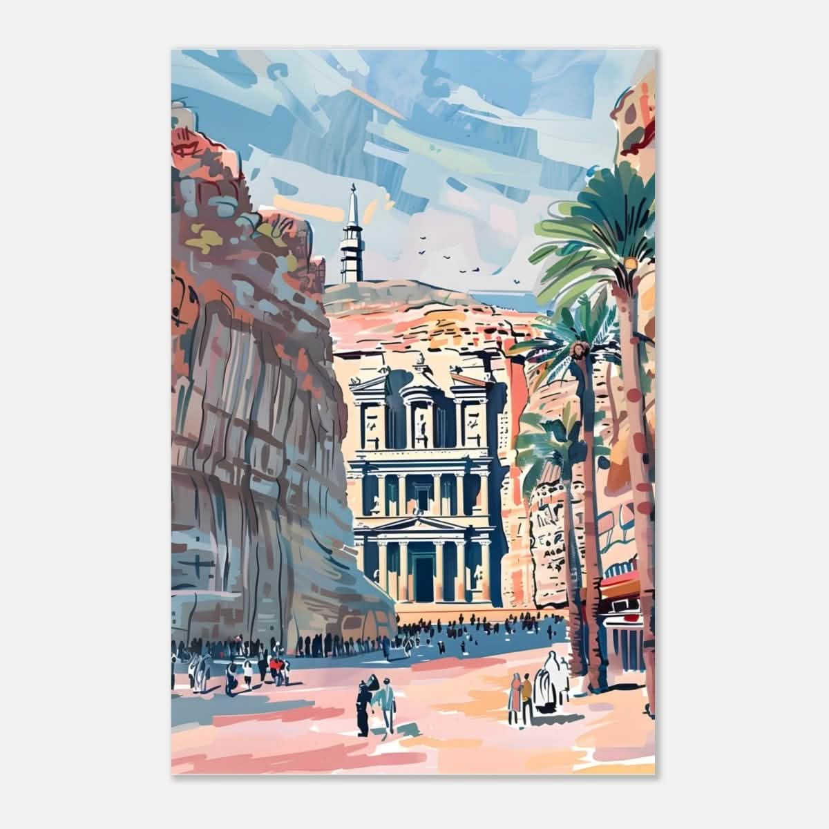 Da Vinci Travel Collection wall art print | Petra Jordan - Aluminum Print - 40x60 cm / 16x24″ -