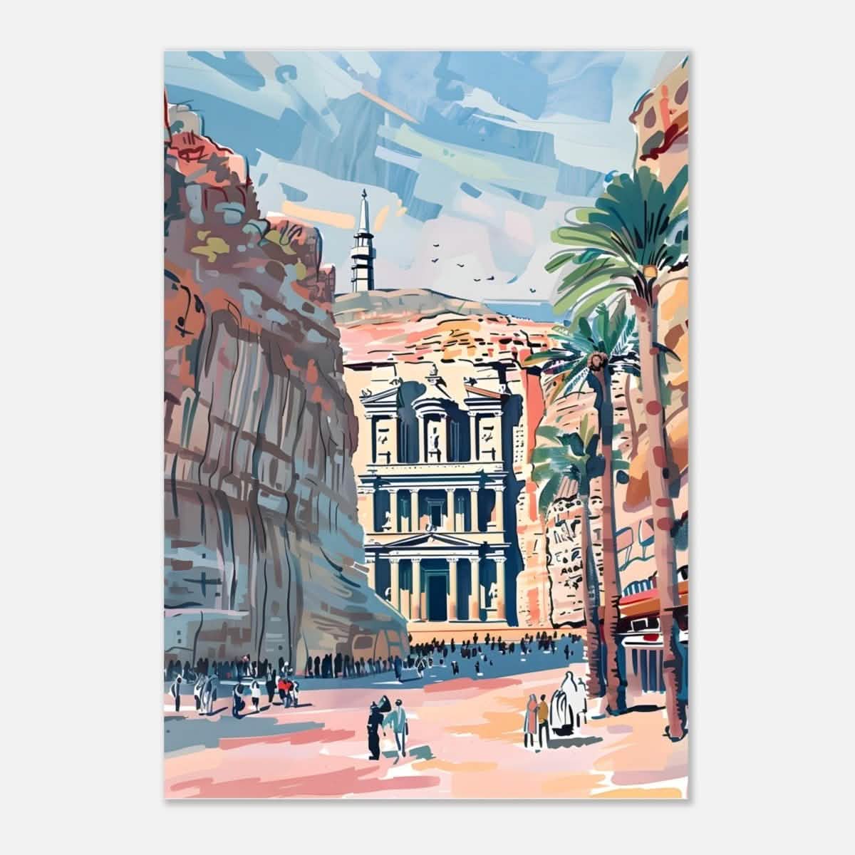 Da Vinci Travel Collection wall art print | Petra Jordan - Aluminum Print - 70x100 cm / 28x40″ -