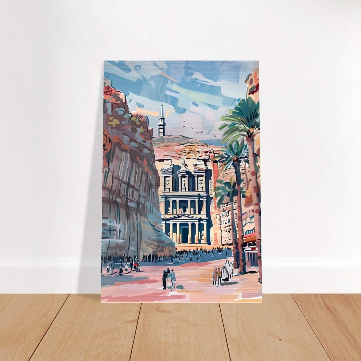 Da Vinci Travel Collection wall art print | Petra Jordan - Brushed Aluminum Print - 30x45 cm / 12x18″ -