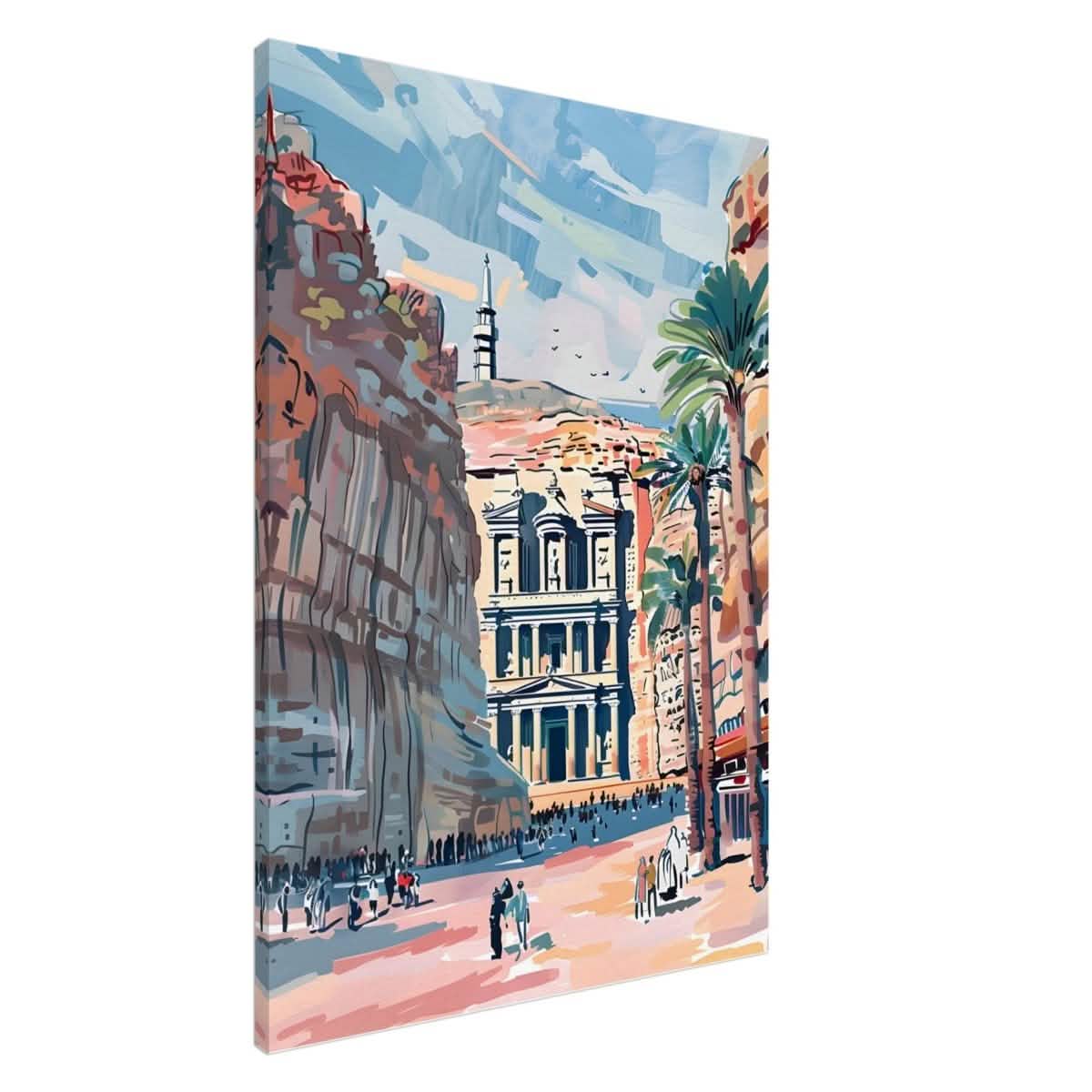 Da Vinci Travel Collection wall art print | Petra Jordan - Canvas - 70x100 cm / 28x40″ - Slim