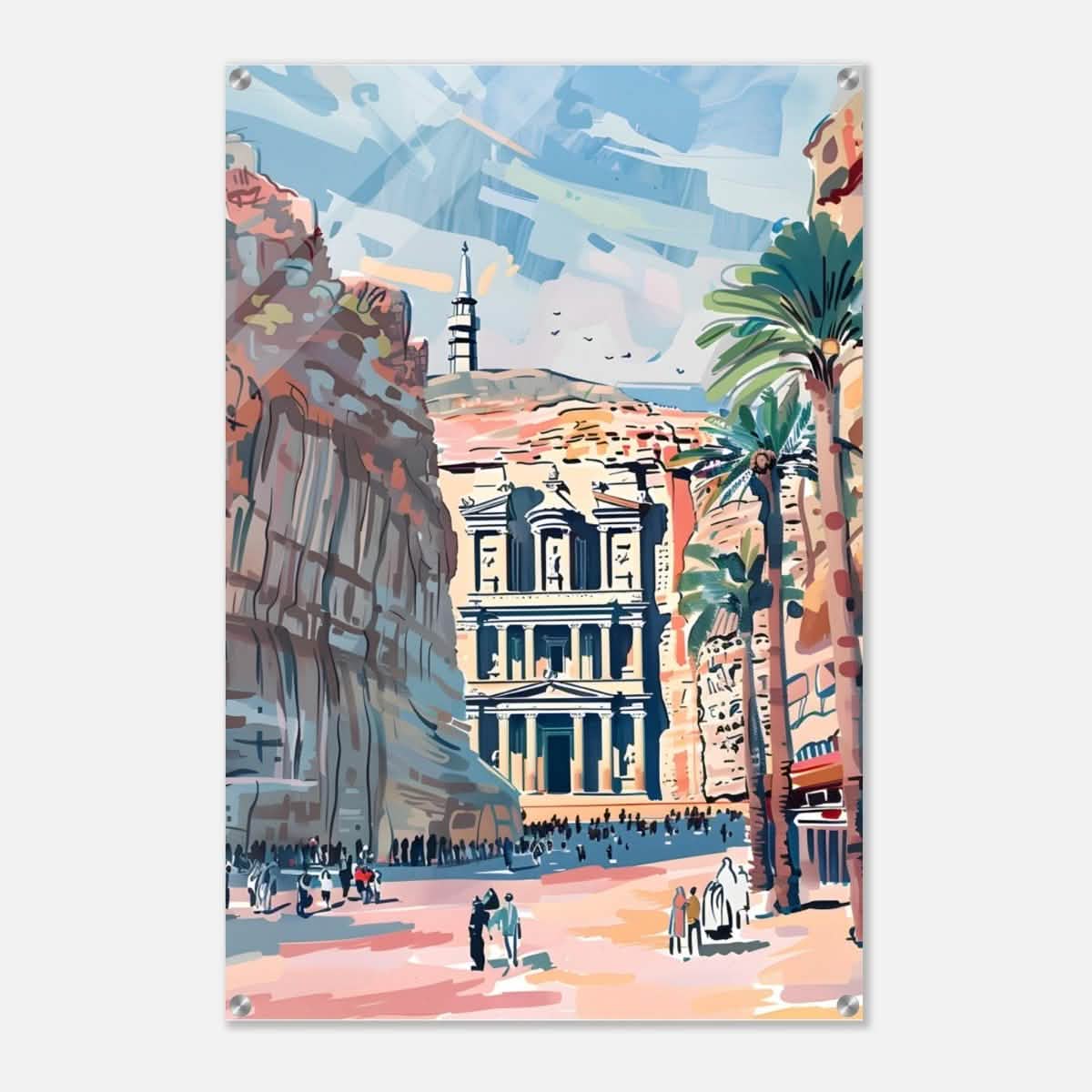 Da Vinci Travel Collection wall art print | Petra Jordan - Acrylic Print - 60x90 cm / 24x36″ -