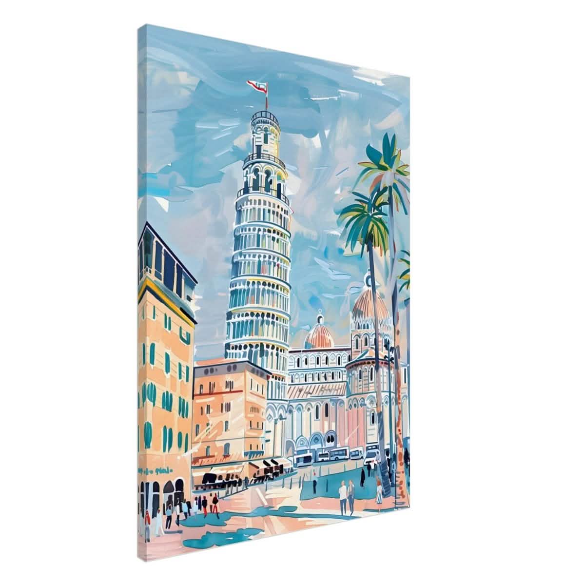 Da Vinci Travel Collection wall art print | Pisa Italy - Canvas - 70x100 cm / 28x40″ - Thick