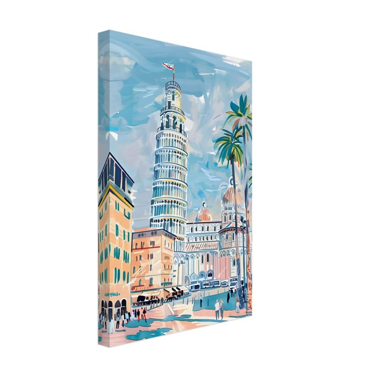 Da Vinci Travel Collection wall art print | Pisa Italy - Canvas - 30x45 cm / 12x18″ - Thick