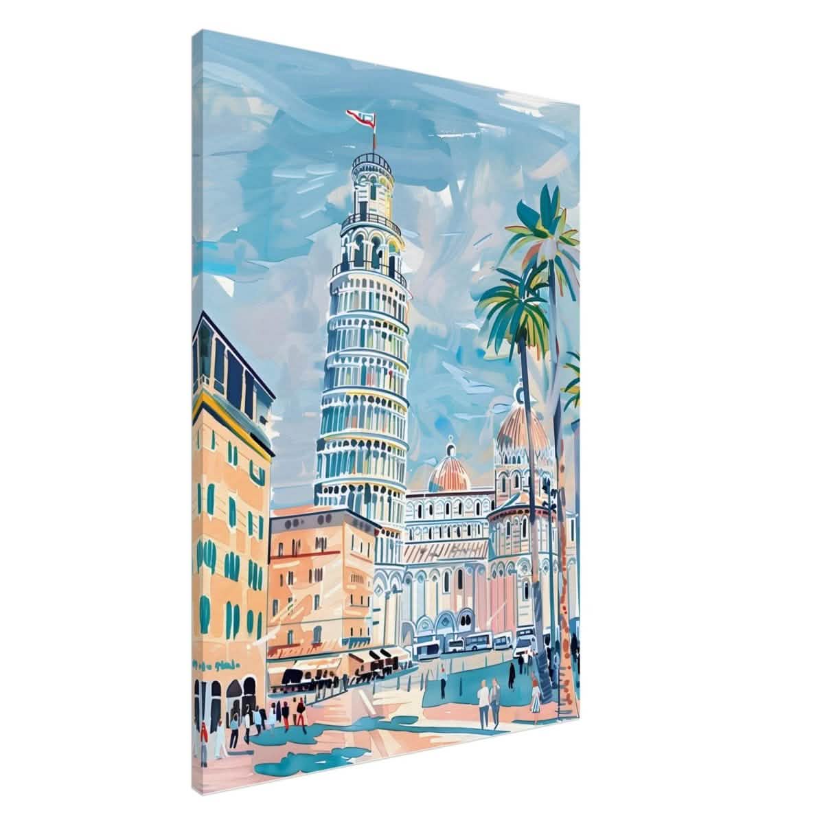 Da Vinci Travel Collection wall art print | Pisa Italy - Canvas - 70x100 cm / 28x40″ - Slim