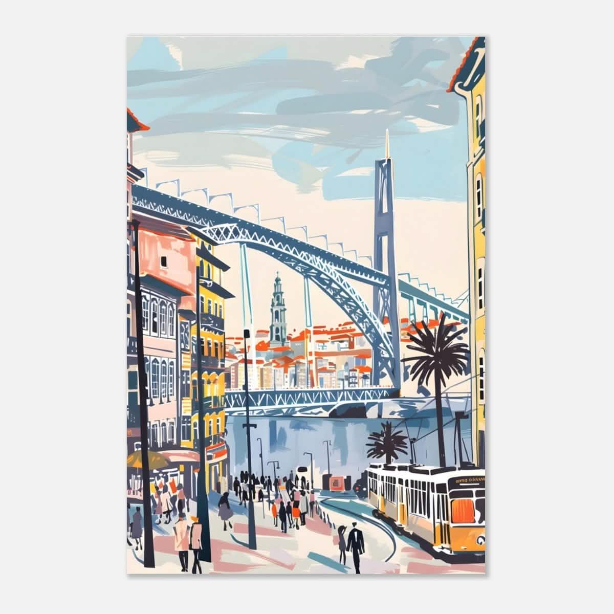 Da Vinci Travel Collection wall art print | Porto Portugal - Aluminum Print - 30x45 cm / 12x18″ -