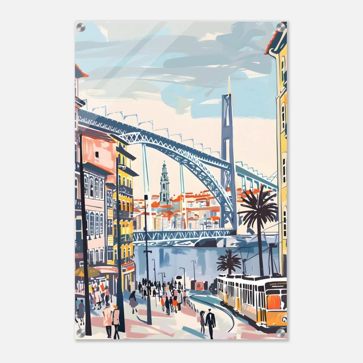 Da Vinci Travel Collection wall art print | Porto Portugal - Acrylic Print - 50x75 cm / 20x30″ -