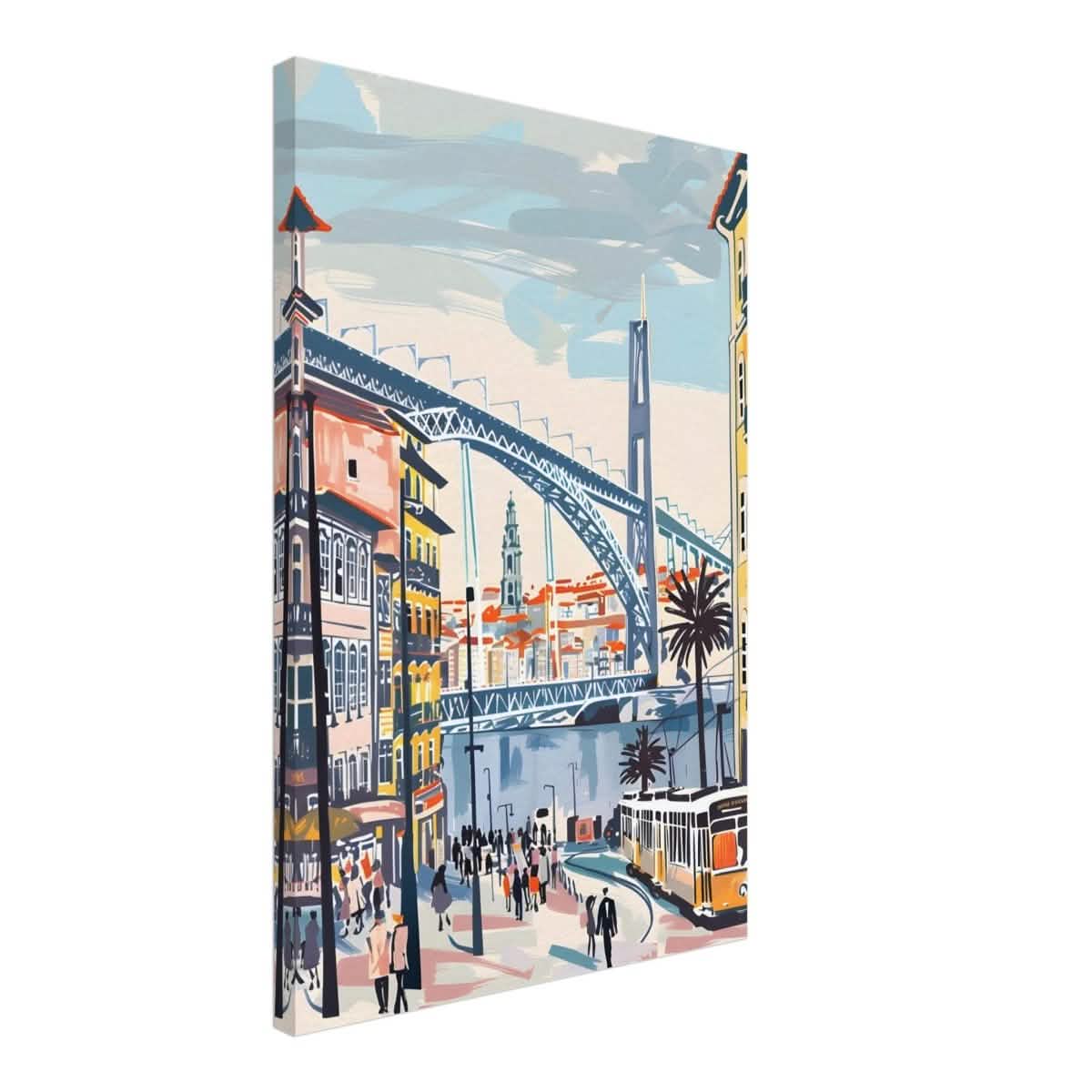 Da Vinci Travel Collection wall art print | Porto Portugal - Canvas - 50x75 cm / 20x30″ - Thick
