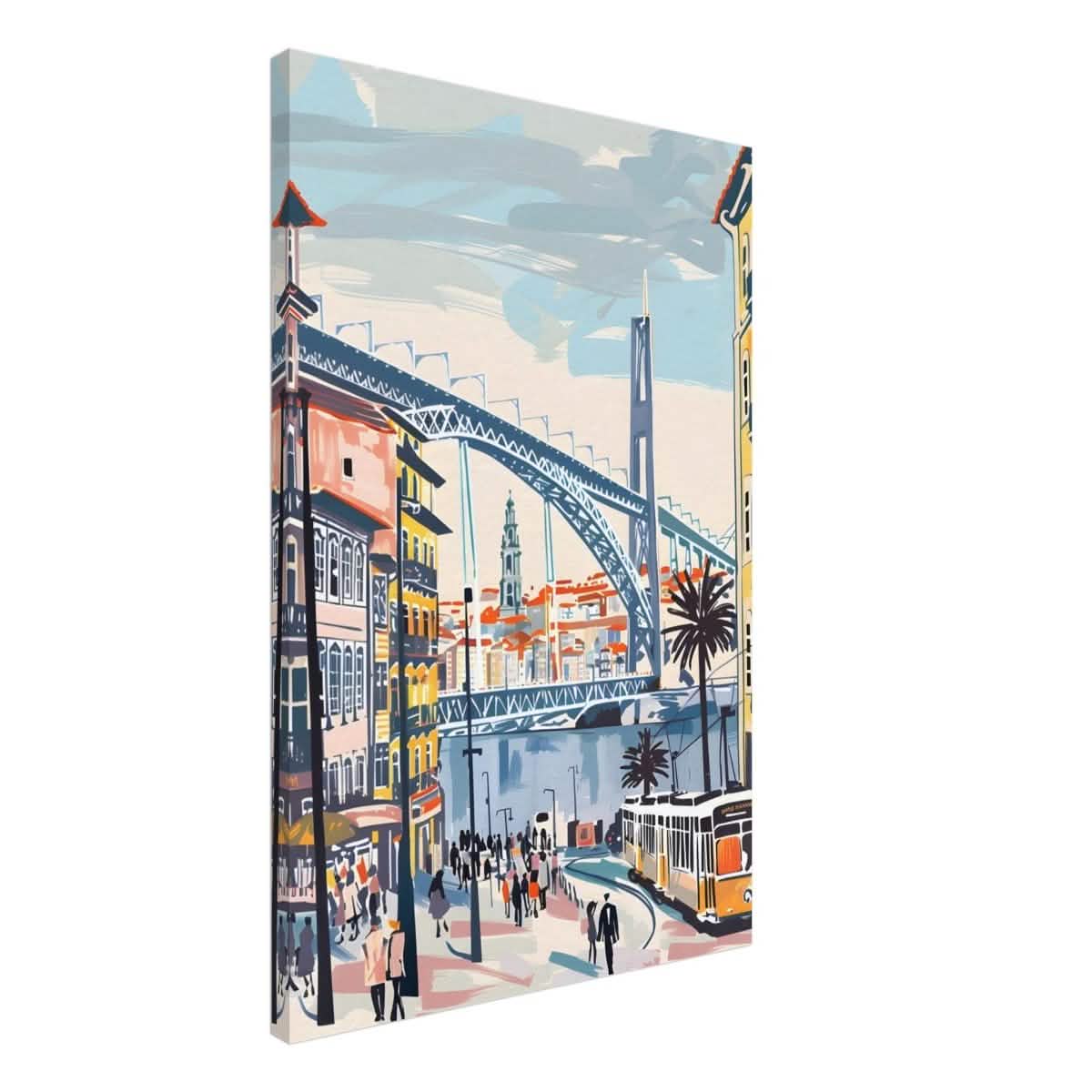 Da Vinci Travel Collection wall art print | Porto Portugal - Canvas - 60x90 cm / 24x36″ - Thick