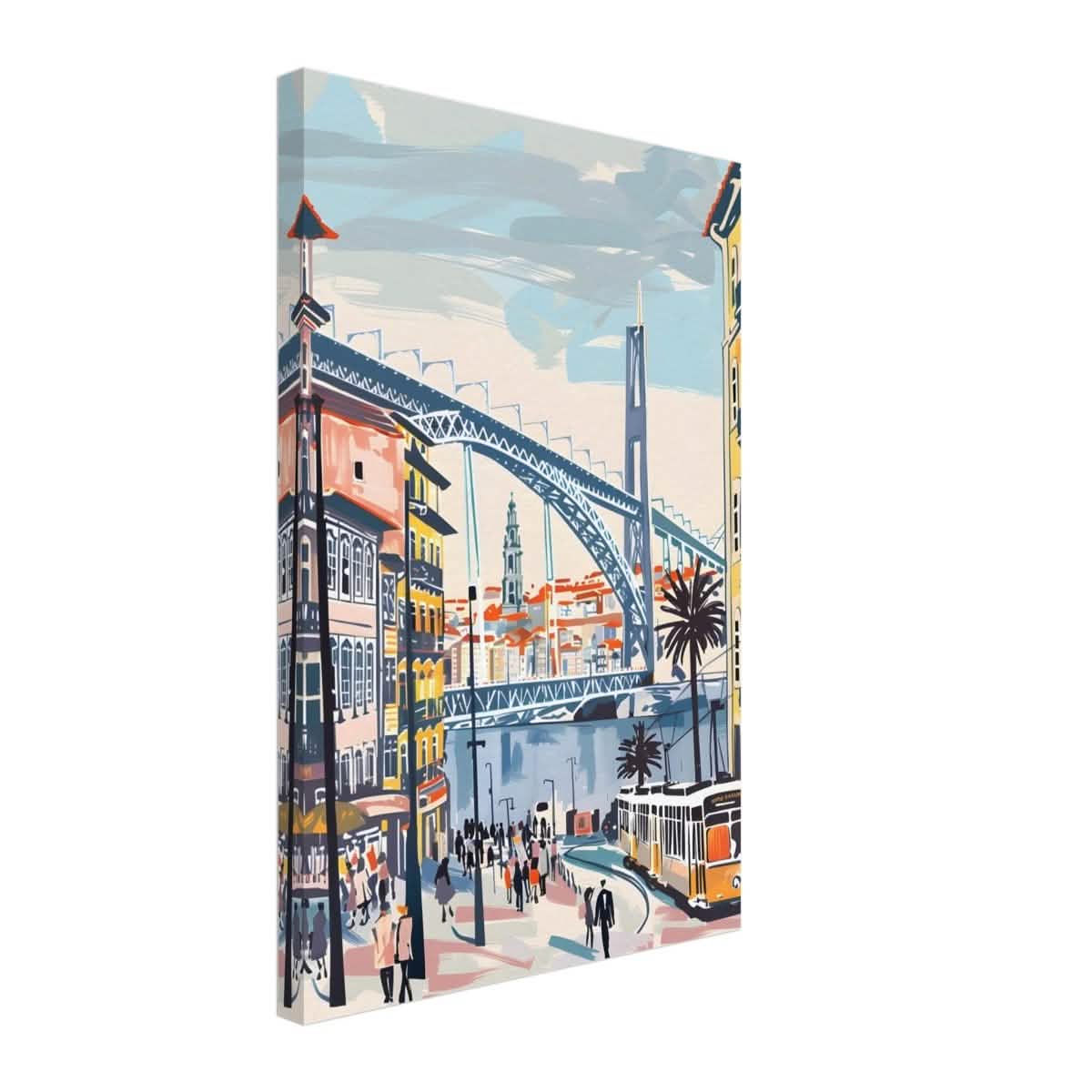 Da Vinci Travel Collection wall art print | Porto Portugal - Canvas - 40x60 cm / 16x24″ - Thick