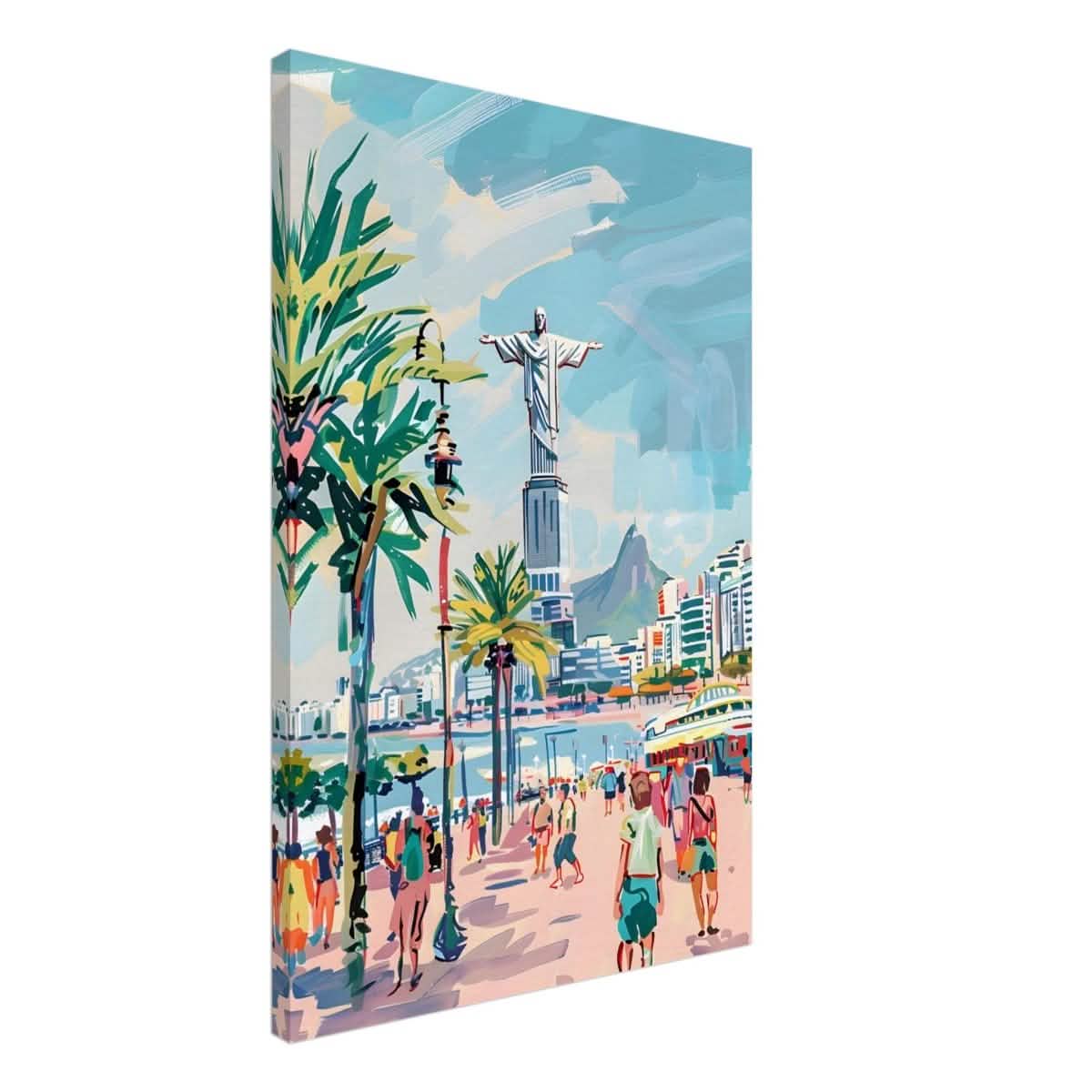 Da Vinci Travel Collection wall art print | Rio De Janeiro Brazil - Canvas - 50x75 cm / 20x30″ - Slim