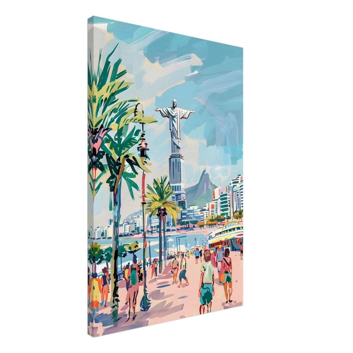 Da Vinci Travel Collection wall art print | Rio De Janeiro Brazil - Canvas - 60x90 cm / 24x36″ - Thick