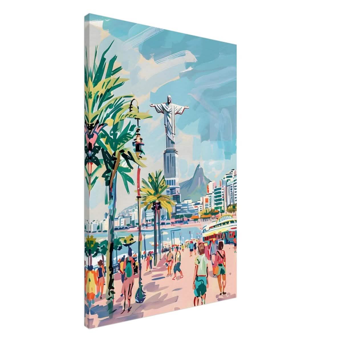 Da Vinci Travel Collection wall art print | Rio De Janeiro Brazil - Canvas - 60x90 cm / 24x36″ - Slim