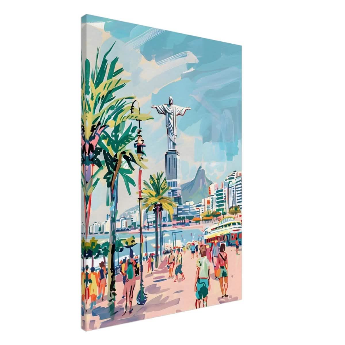 Da Vinci Travel Collection wall art print | Rio De Janeiro Brazil - Canvas - 70x100 cm / 28x40″ - Thick
