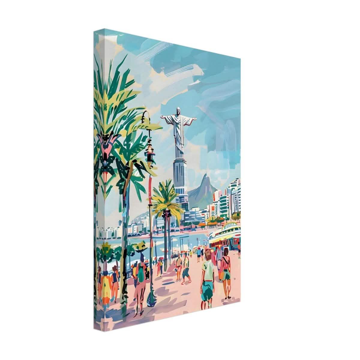 Da Vinci Travel Collection wall art print | Rio De Janeiro Brazil - Canvas - 30x45 cm / 12x18″ - Thick