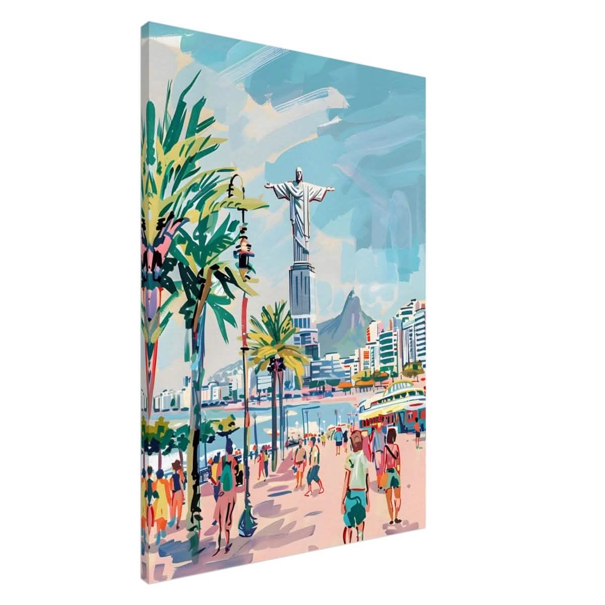 Da Vinci Travel Collection wall art print | Rio De Janeiro Brazil - Canvas - 70x100 cm / 28x40″ - Slim