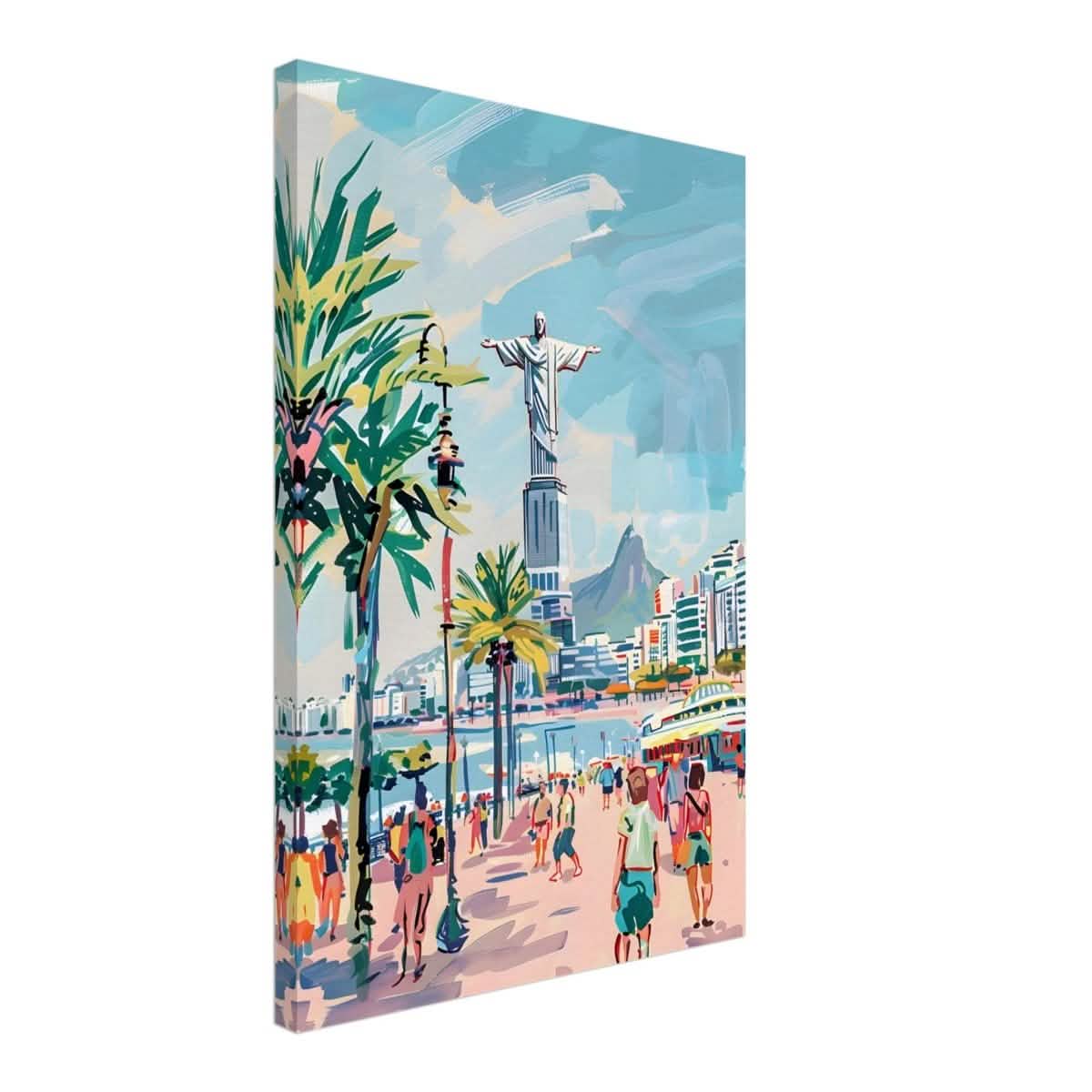 Da Vinci Travel Collection wall art print | Rio De Janeiro Brazil - Canvas - 40x60 cm / 16x24″ - Slim