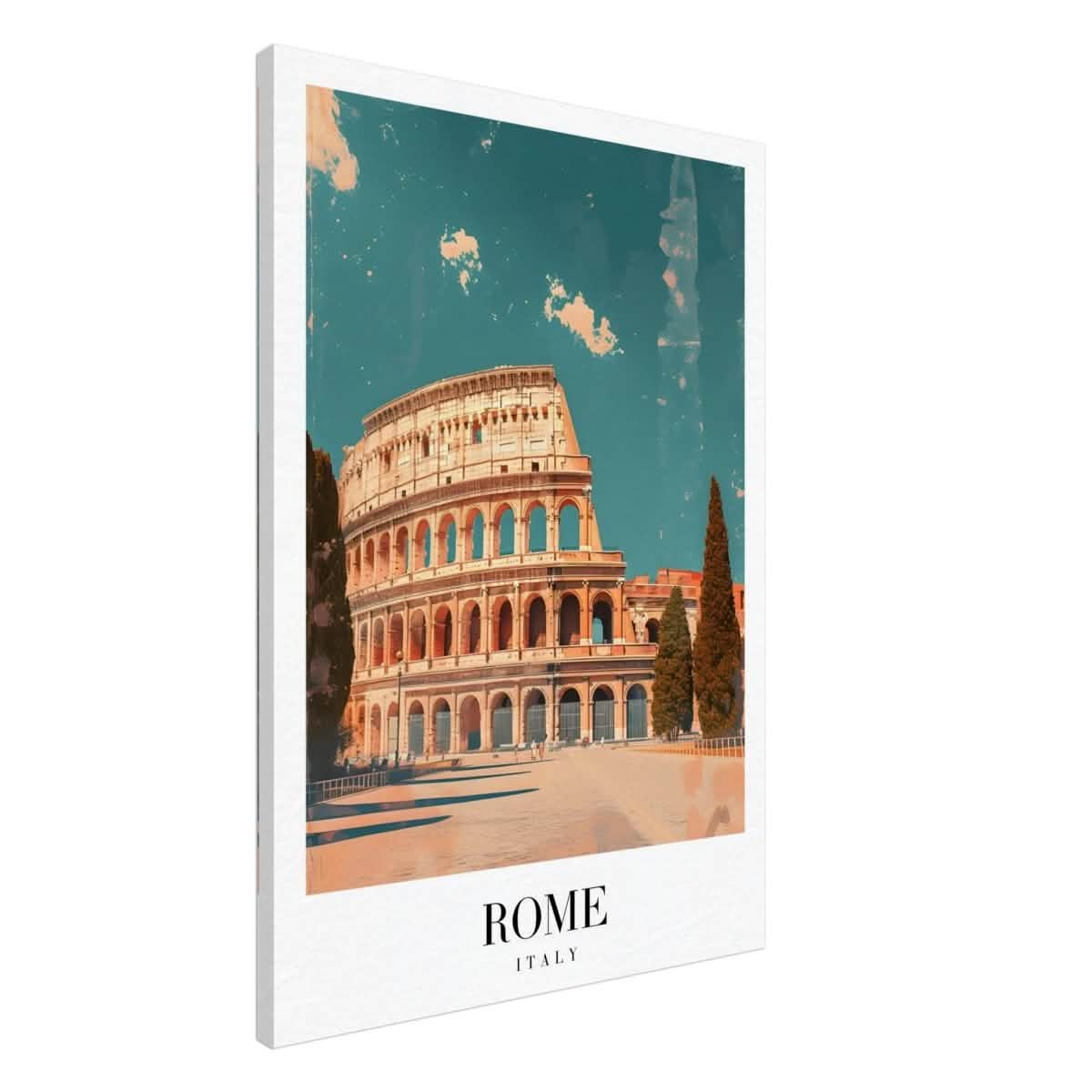 Da Vinci Travel Collection wall art print | Rome Italy - Canvas - 70x100 cm / 28x40″ - Thick