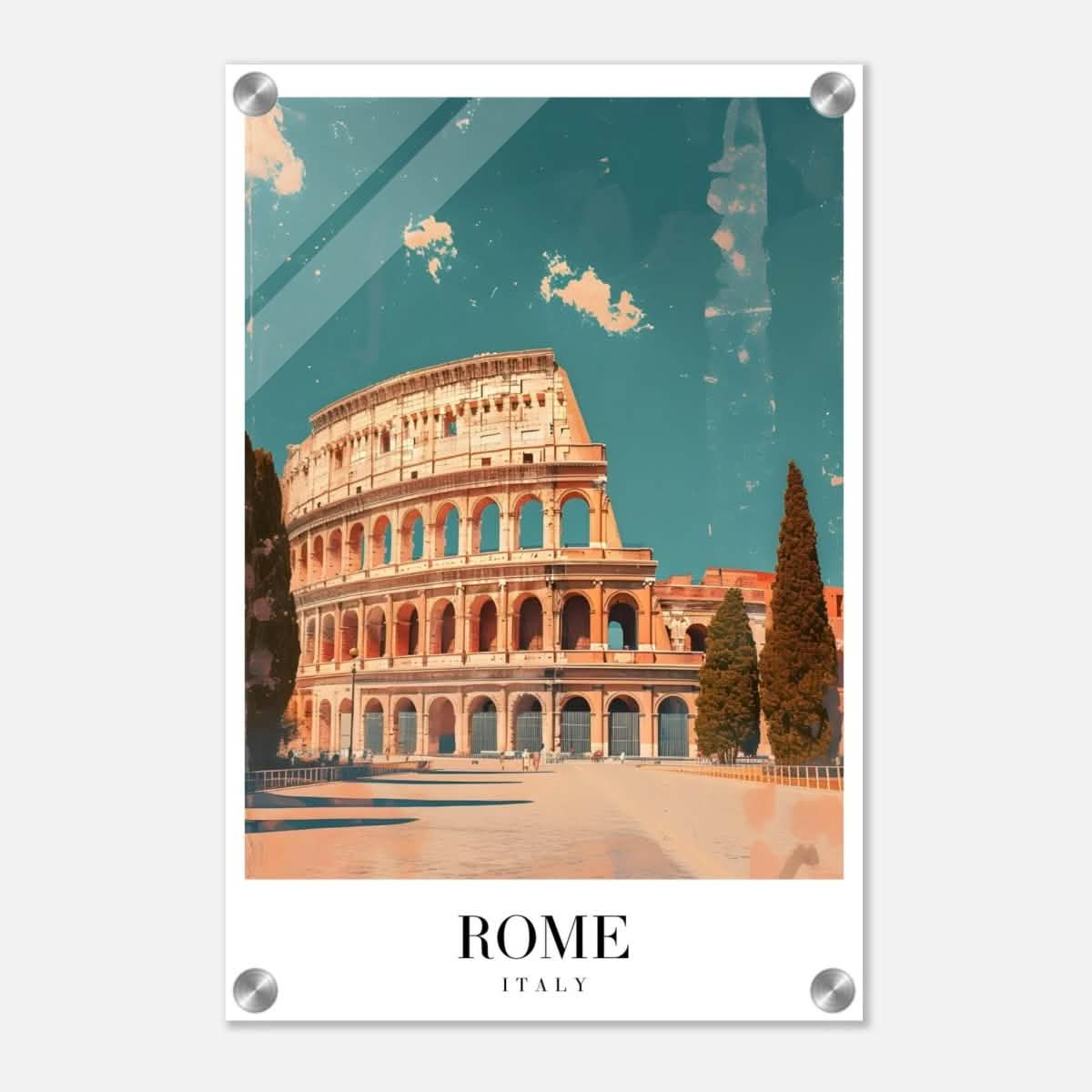 Da Vinci Travel Collection wall art print | Rome Italy - Acrylic Print - 30x45 cm / 12x18″ -