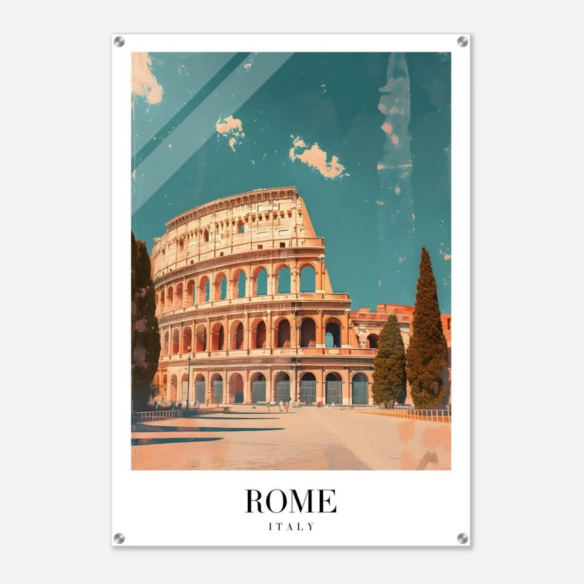 Da Vinci Travel Collection wall art print | Rome Italy - Acrylic Print - 70x100 cm / 28x40″ -