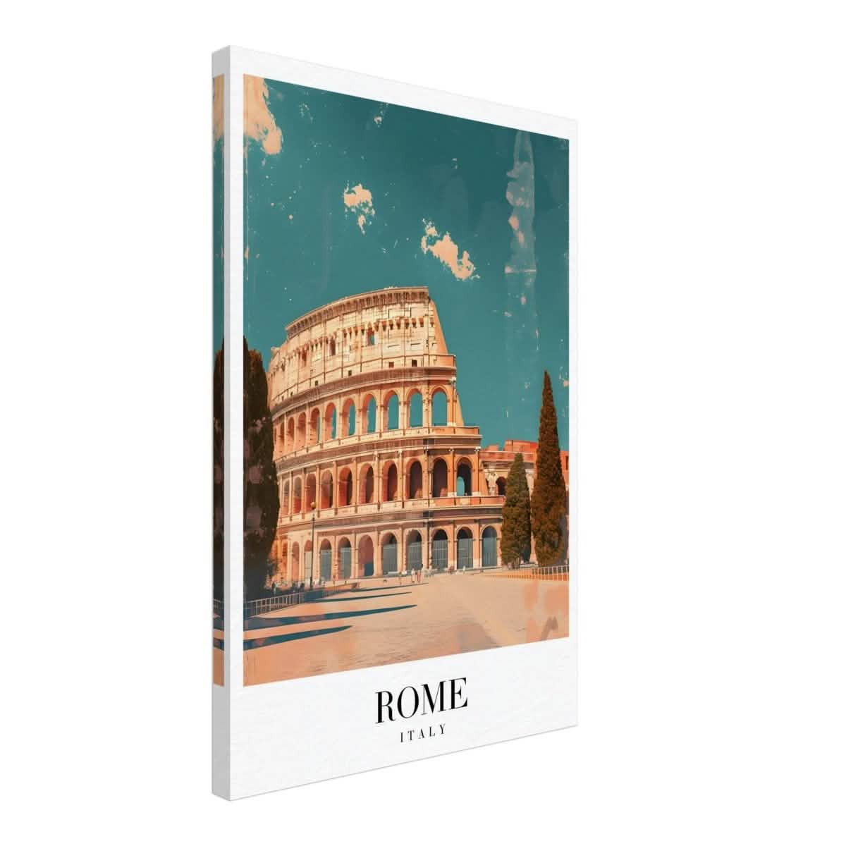 Da Vinci Travel Collection wall art print | Rome Italy - Canvas - 40x60 cm / 16x24″ - Slim