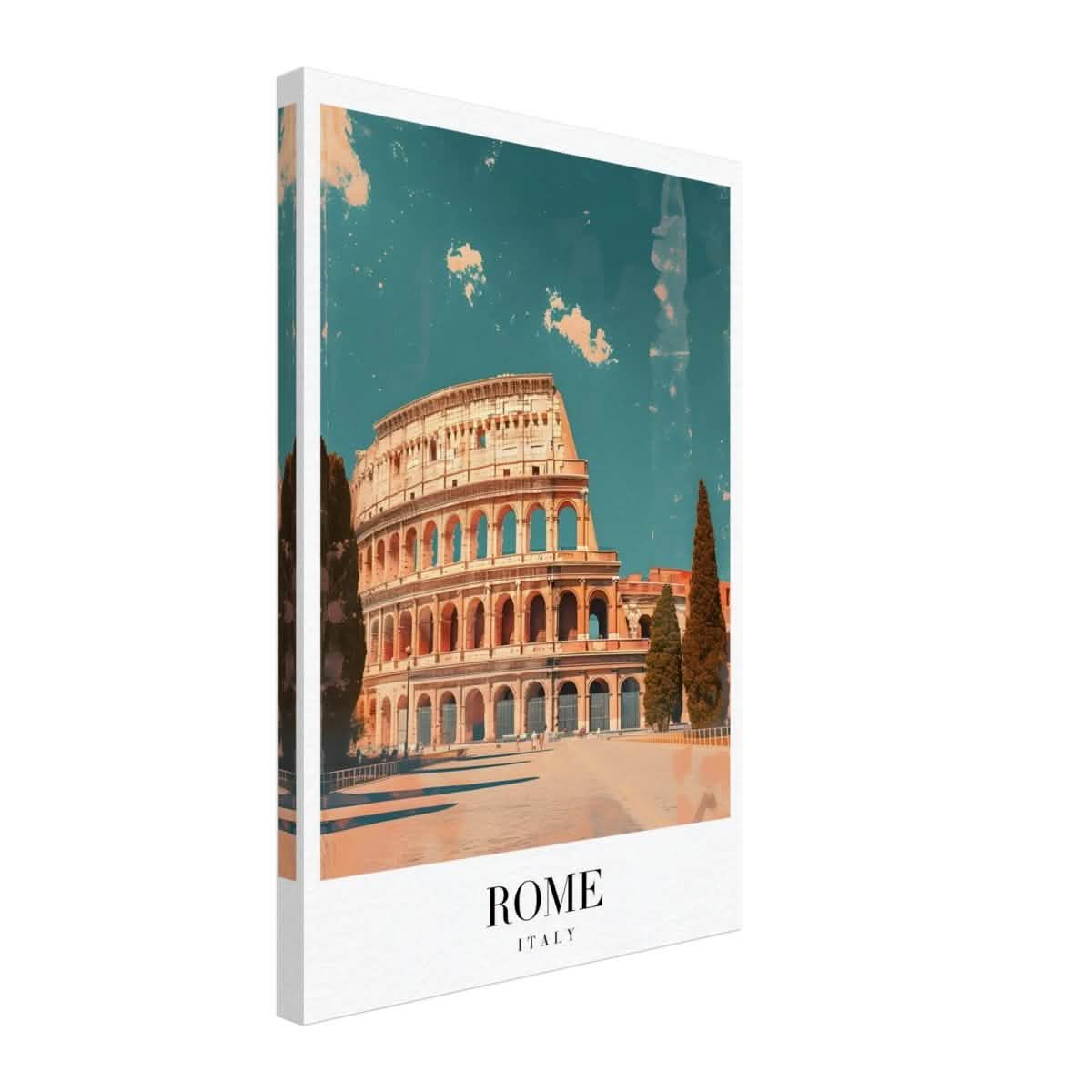 Da Vinci Travel Collection wall art print | Rome Italy - Canvas - 40x60 cm / 16x24″ - Thick