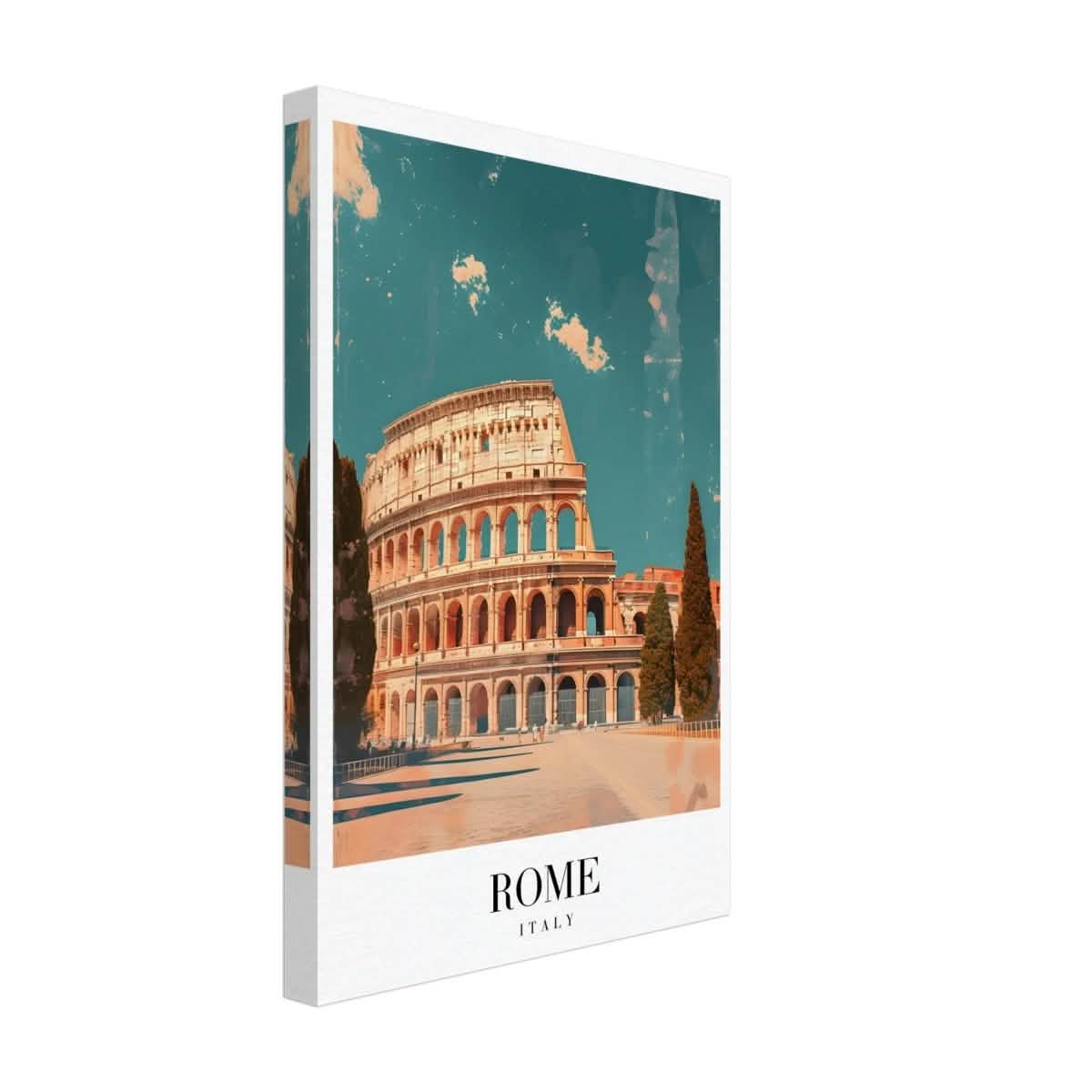 Da Vinci Travel Collection wall art print | Rome Italy - Canvas - 30x45 cm / 12x18″ - Thick