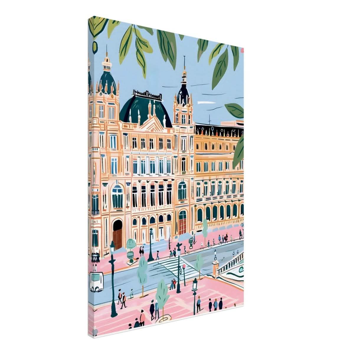 Da Vinci Travel Collection wall art print | Seville Spain - Canvas - 50x75 cm / 20x30″ - Slim