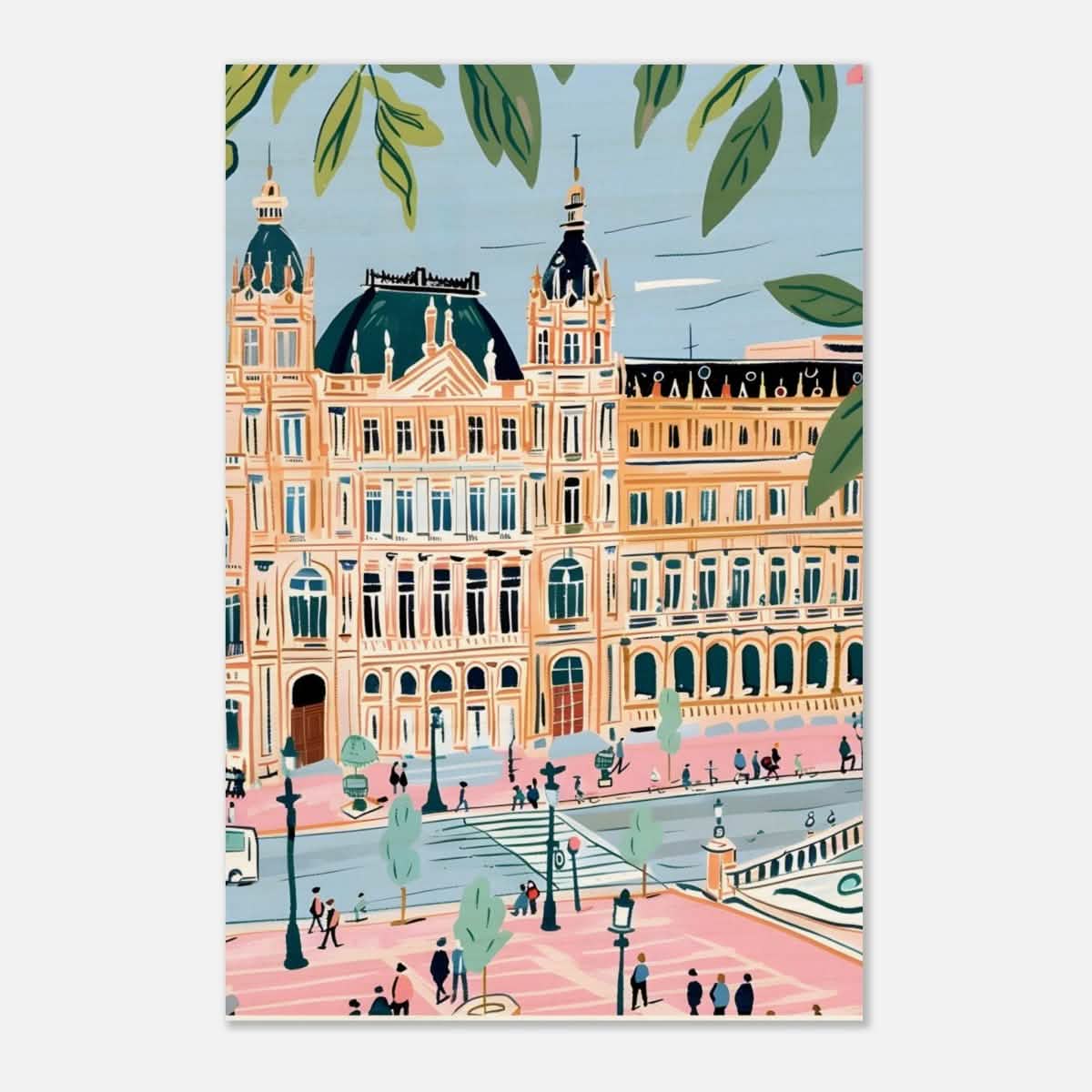 Da Vinci Travel Collection wall art print | Seville Spain - Wood Prints - 30x45 cm / 12x18″ - 10 mm