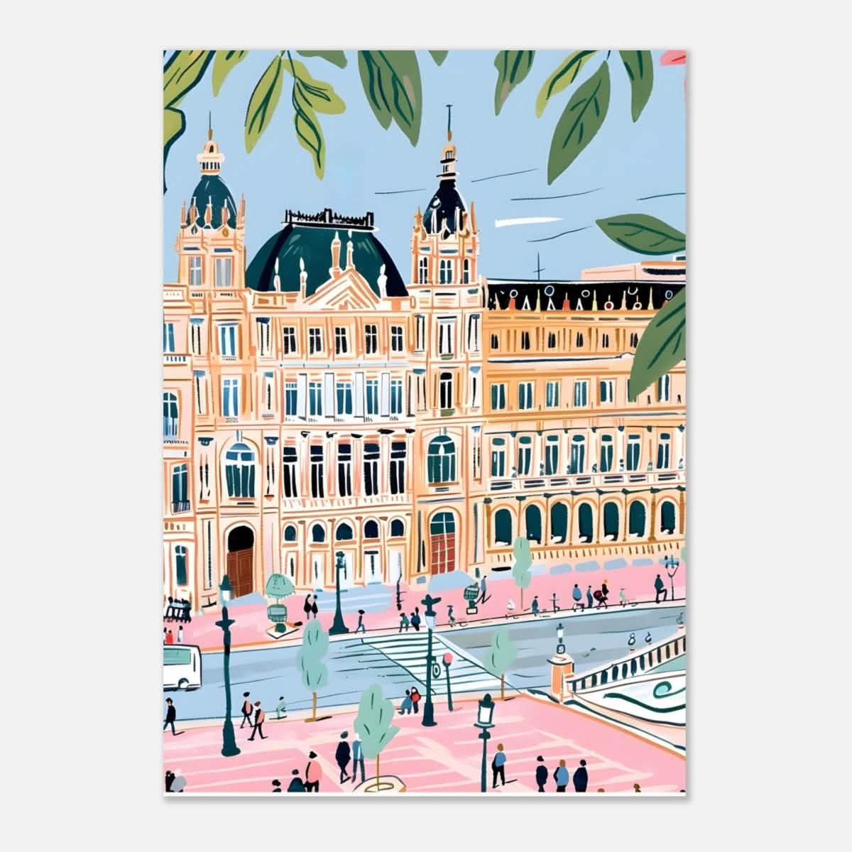 Da Vinci Travel Collection wall art print | Seville Spain - Aluminum Print - 70x100 cm / 28x40″ -