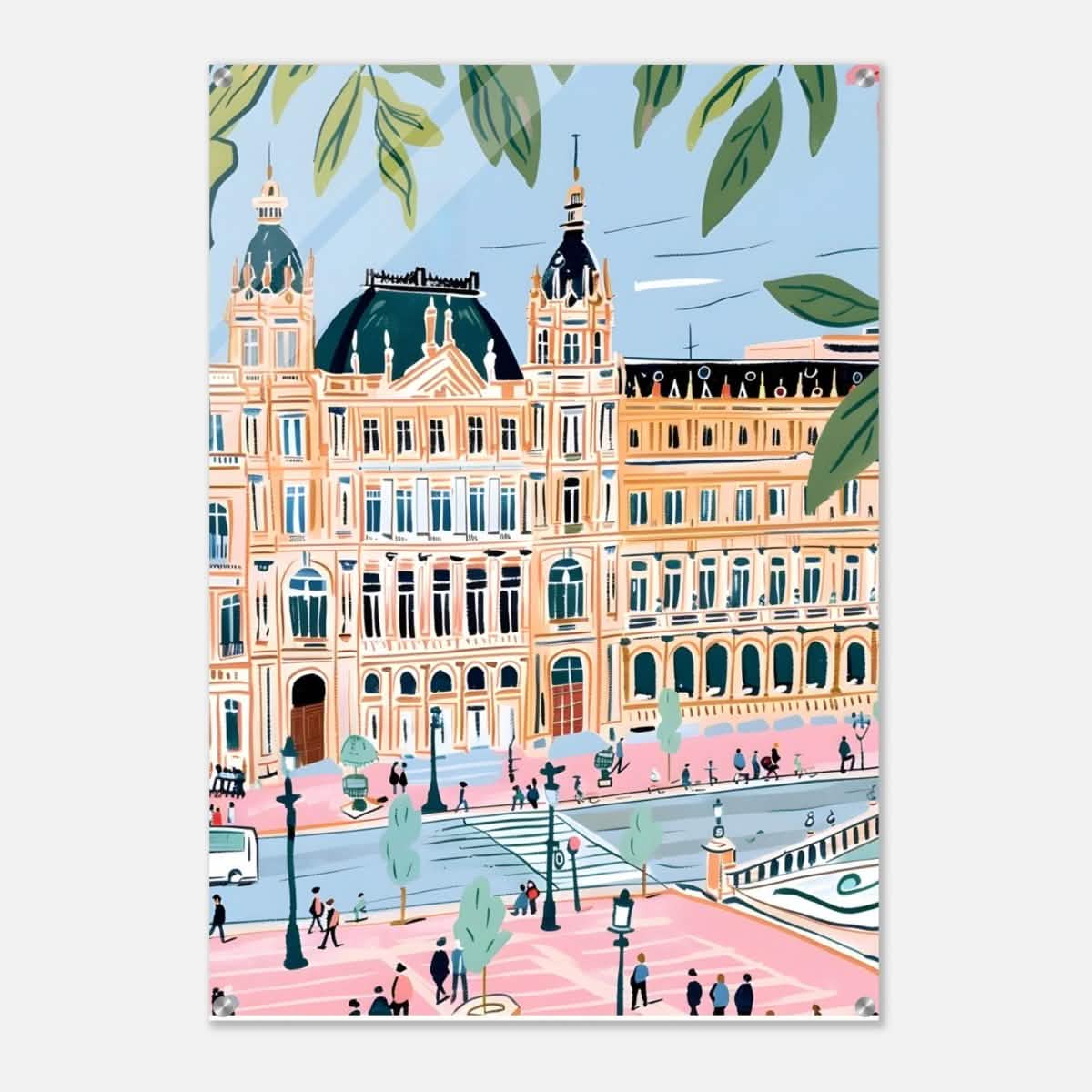 Da Vinci Travel Collection wall art print | Seville Spain - Acrylic Print - 70x100 cm / 28x40″ -