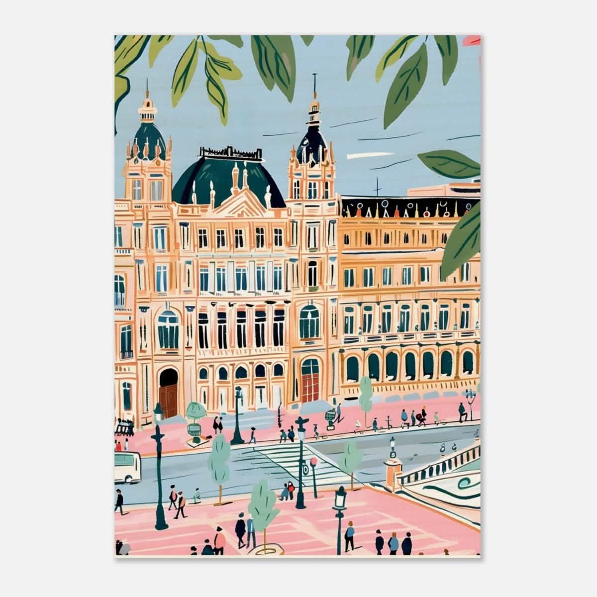 Da Vinci Travel Collection wall art print | Seville Spain - Wood Prints - 70x100 cm / 28x40″ - 10 mm