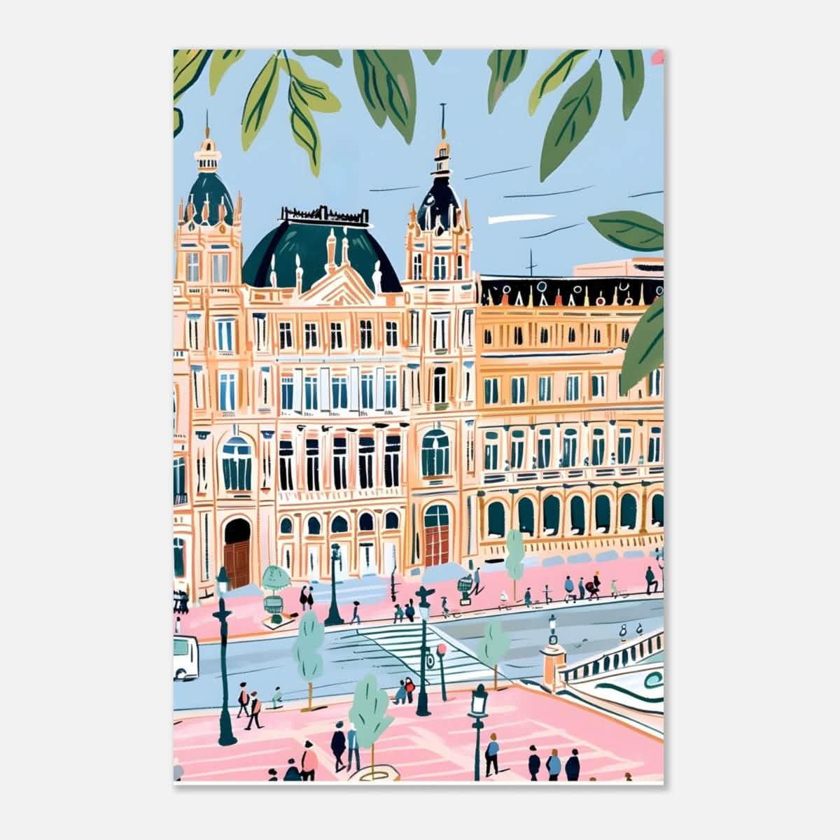 Da Vinci Travel Collection wall art print | Seville Spain - Aluminum Print - 50x75 cm / 20x30″ -