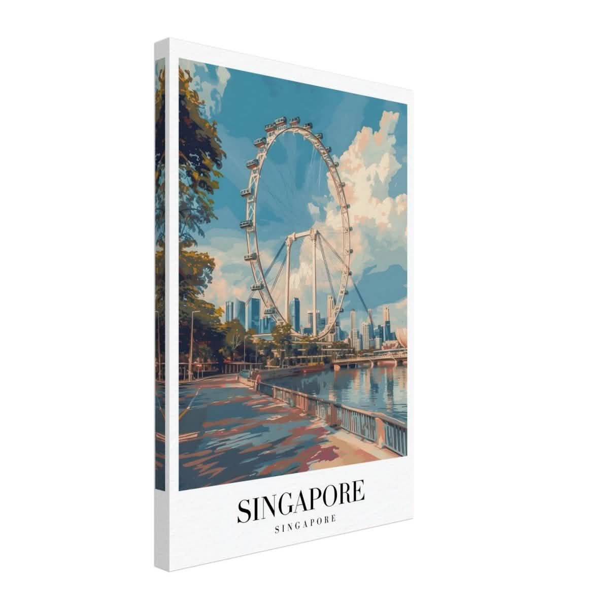 Da Vinci Travel Collection wall art print | Singapore - Canvas - 40x60 cm / 16x24″ - Thick