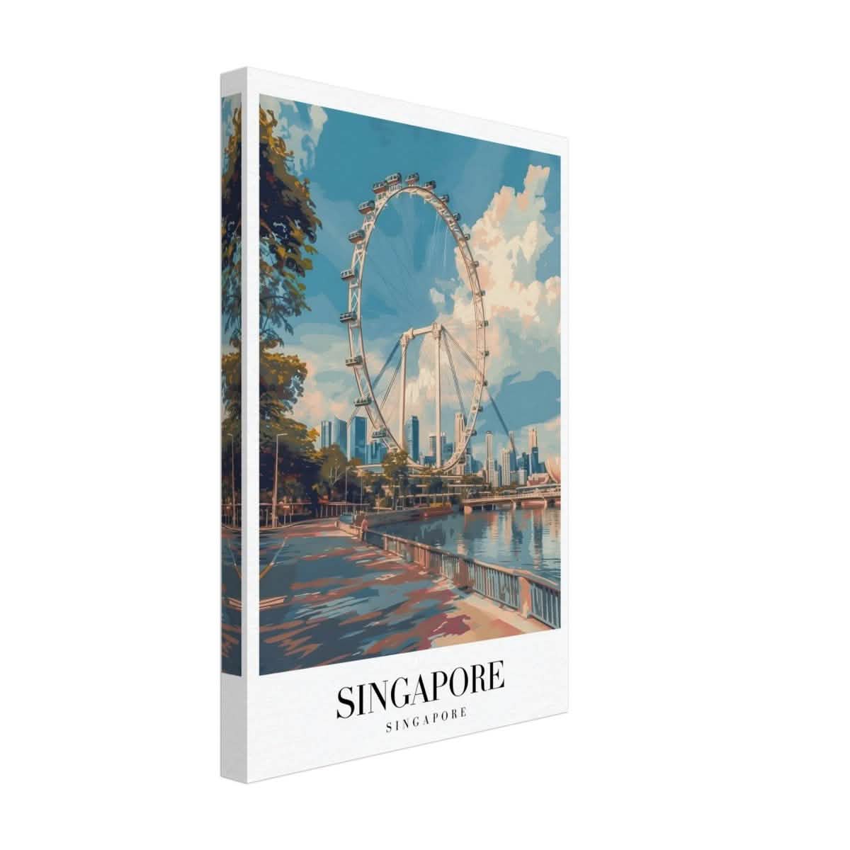 Da Vinci Travel Collection wall art print | Singapore - Canvas - 30x45 cm / 12x18″ - Thick