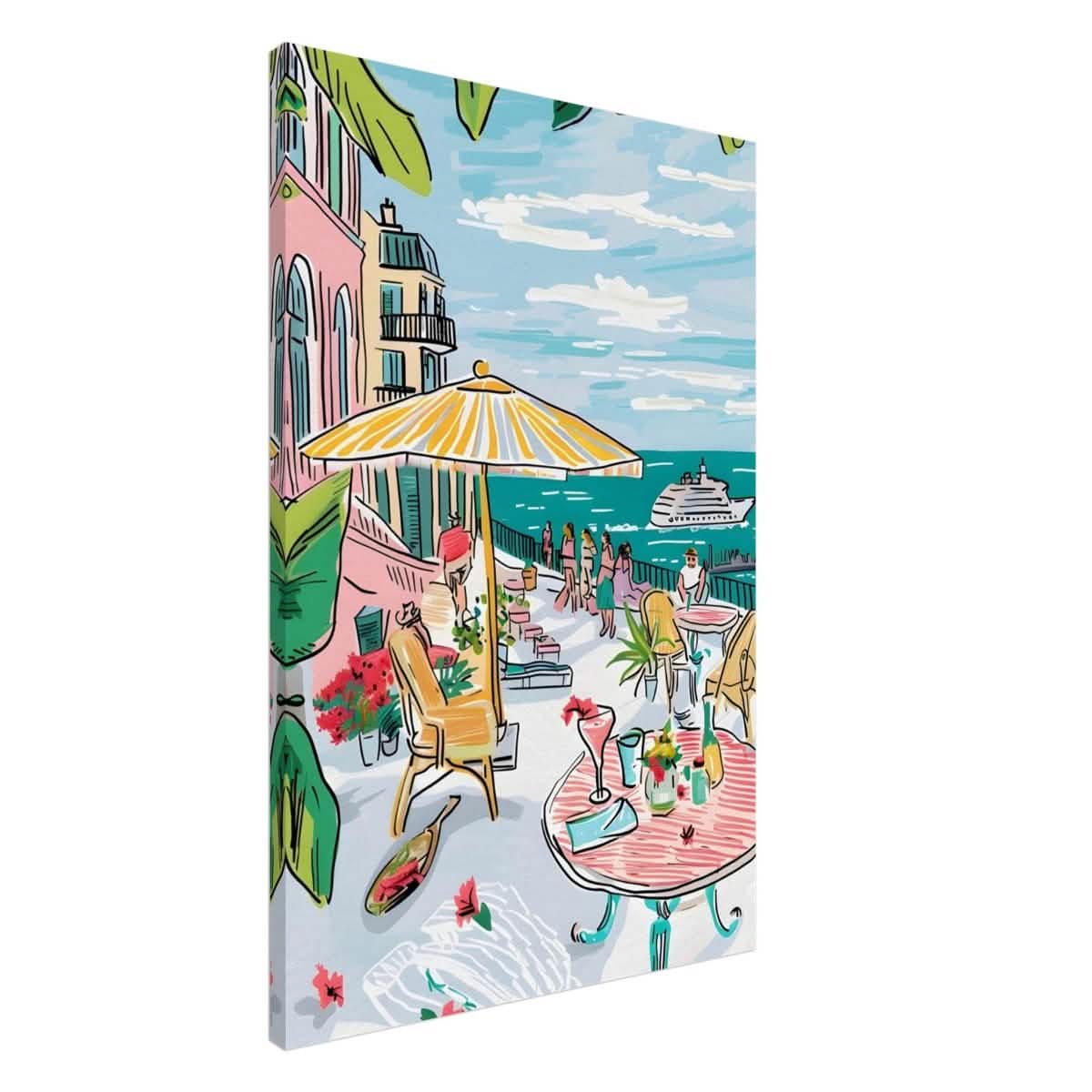 Da Vinci Travel Collection wall art print | St. Tropez France - Canvas - 60x90 cm / 24x36″ - Slim