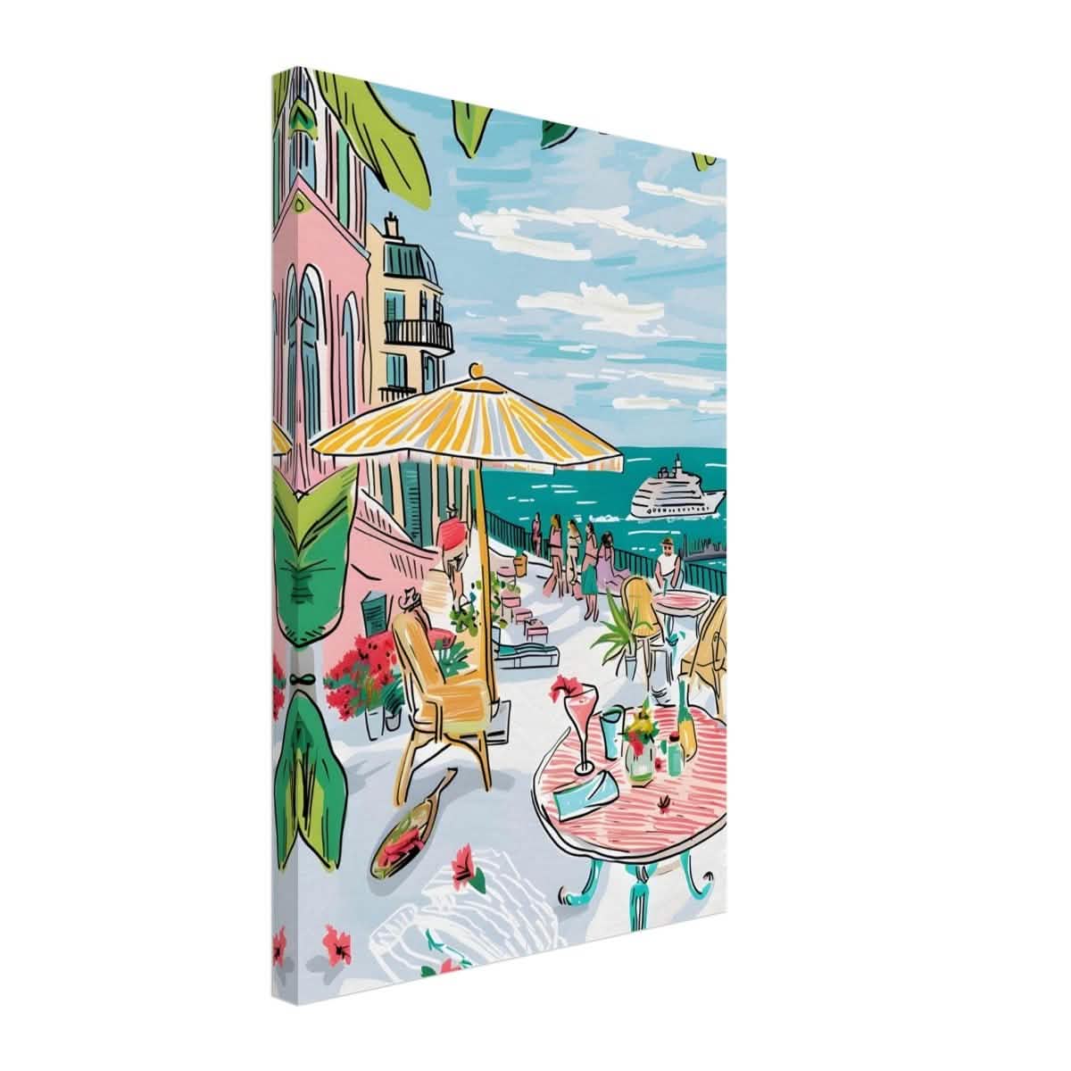 Da Vinci Travel Collection wall art print | St. Tropez France - Canvas - 40x60 cm / 16x24″ - Thick