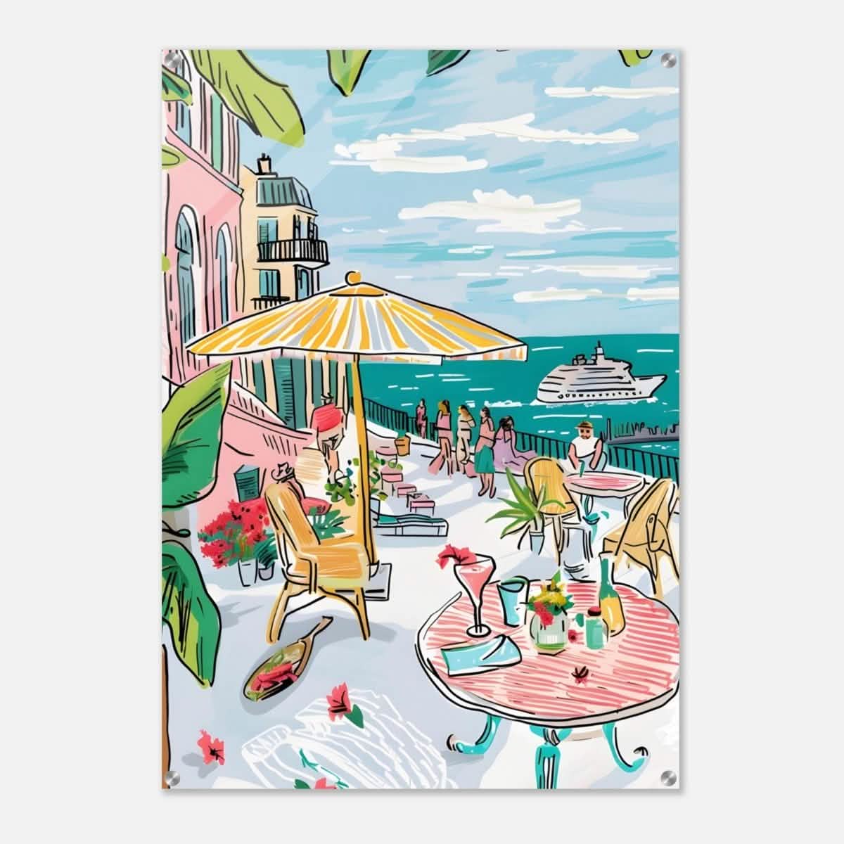 Da Vinci Travel Collection wall art print | St. Tropez France - Acrylic Print - 70x100 cm / 28x40″ -