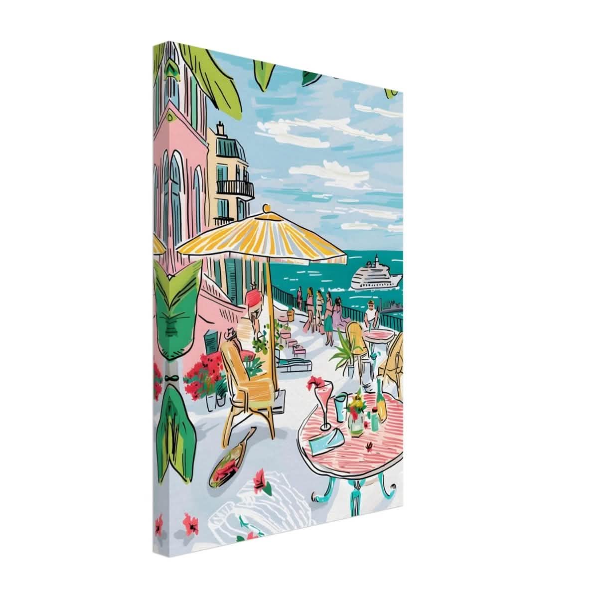 Da Vinci Travel Collection wall art print | St. Tropez France - Canvas - 30x45 cm / 12x18″ - Slim