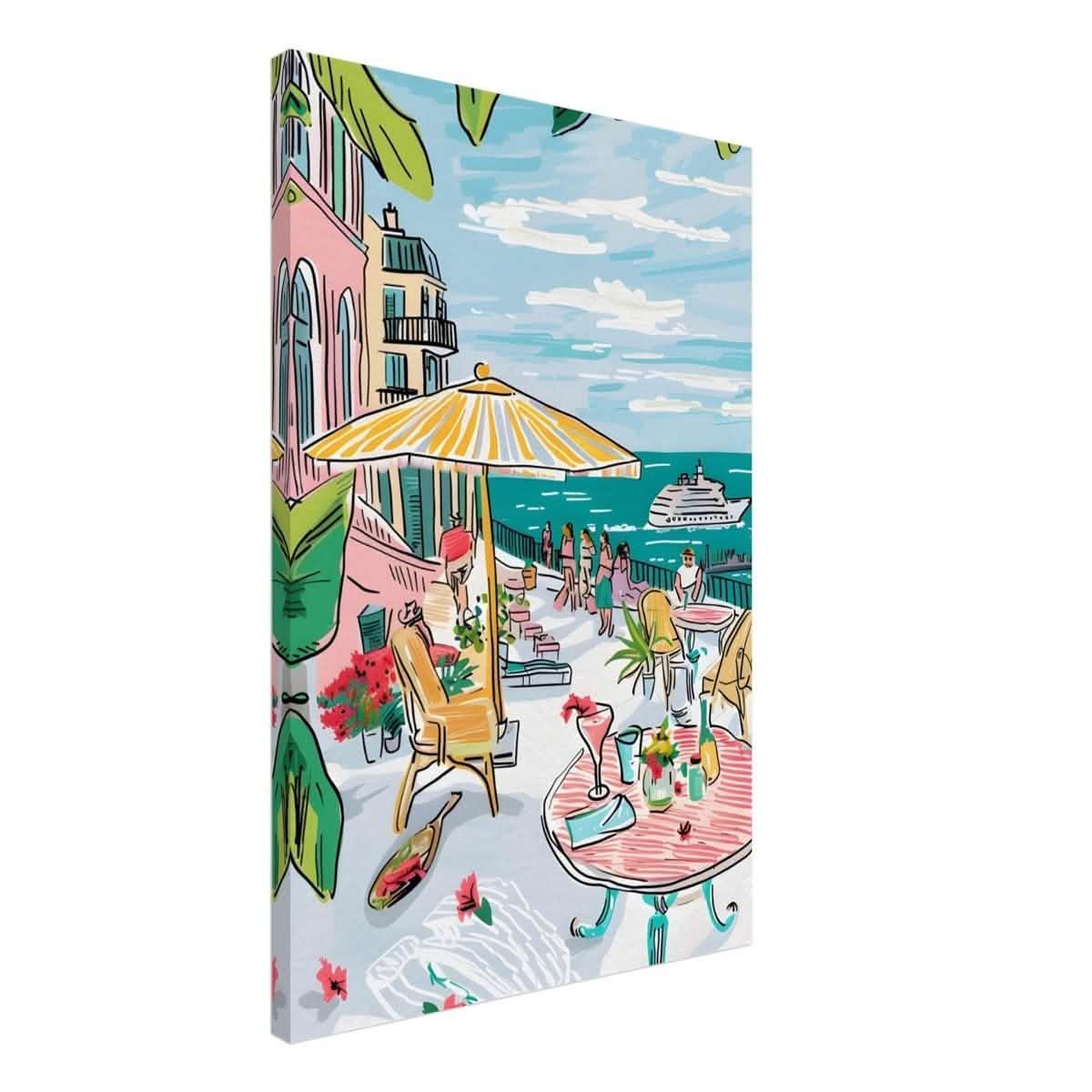 Da Vinci Travel Collection wall art print | St. Tropez France - Canvas - 50x75 cm / 20x30″ - Slim