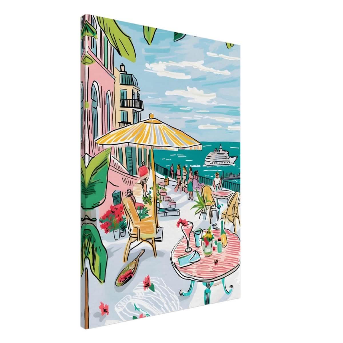 Da Vinci Travel Collection wall art print | St. Tropez France - Canvas - 70x100 cm / 28x40″ - Thick